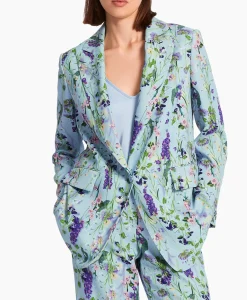 Blazers^Marccain Collectie Jasje Wc 34.12 W21 Licht Blauw