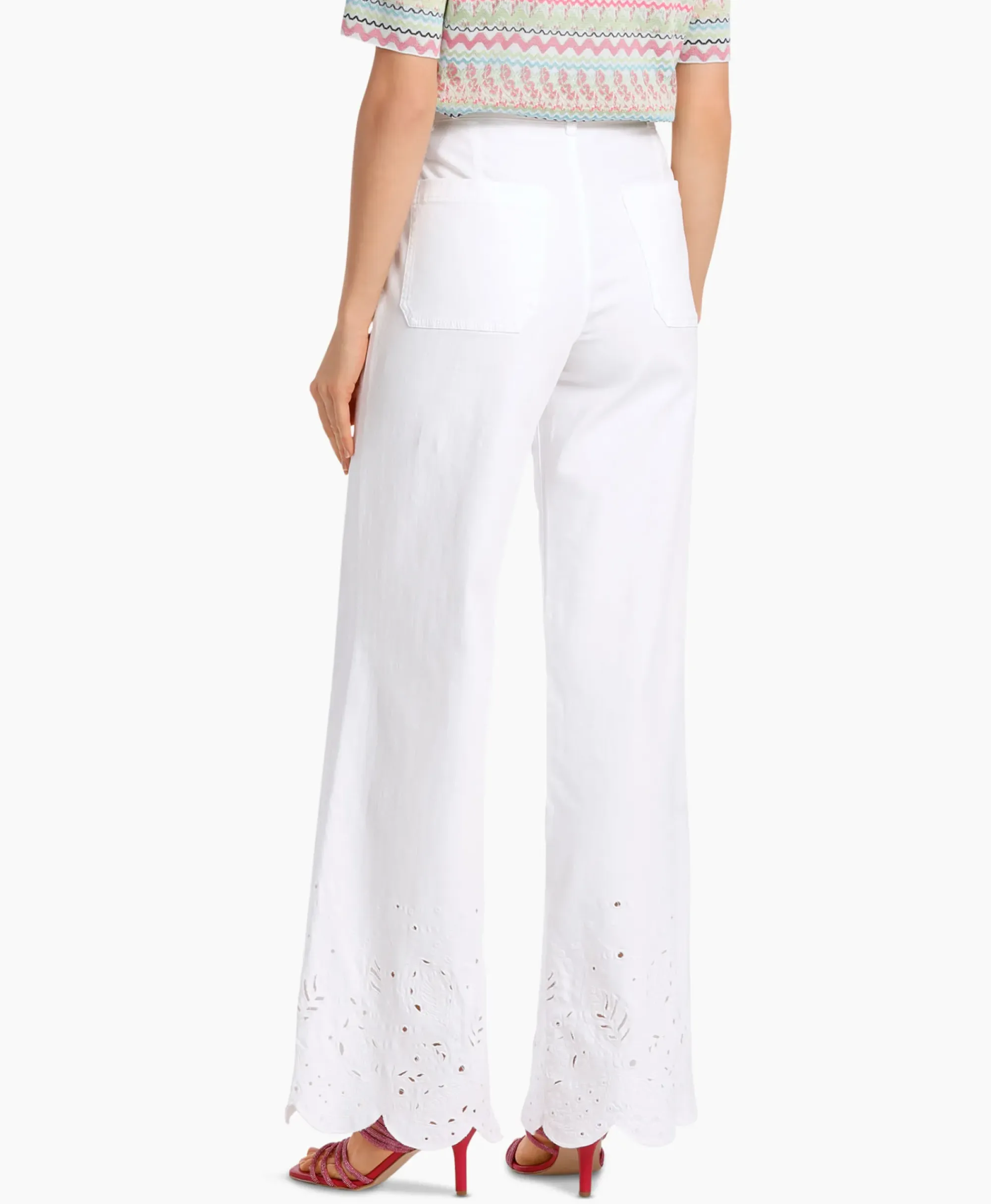 Broeken^Marccain Collectie Jeans Wc 82.19 D64 Wit