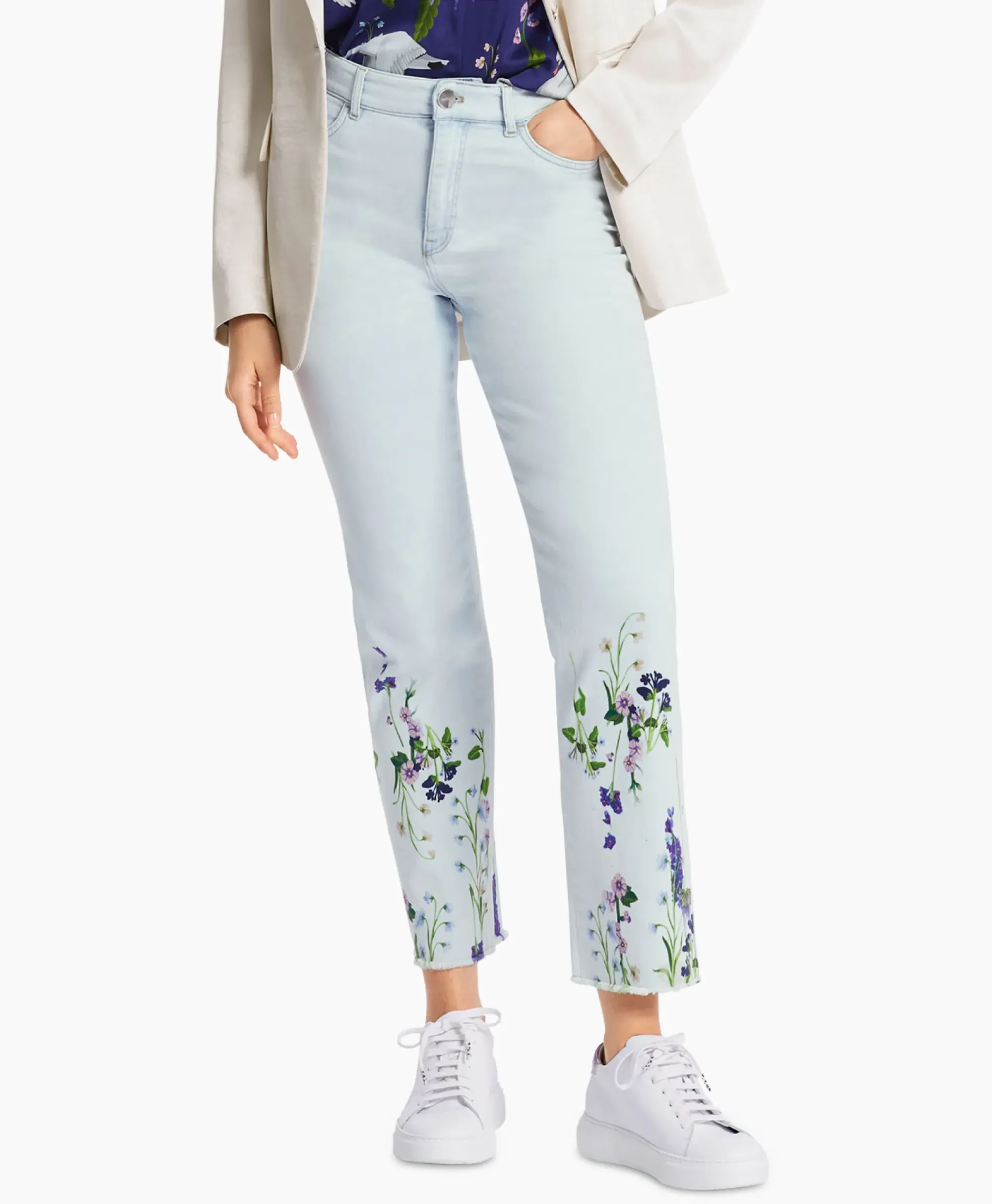 Broeken^Marccain Collectie Jeans Wc 82.11 D04 Licht Blauw