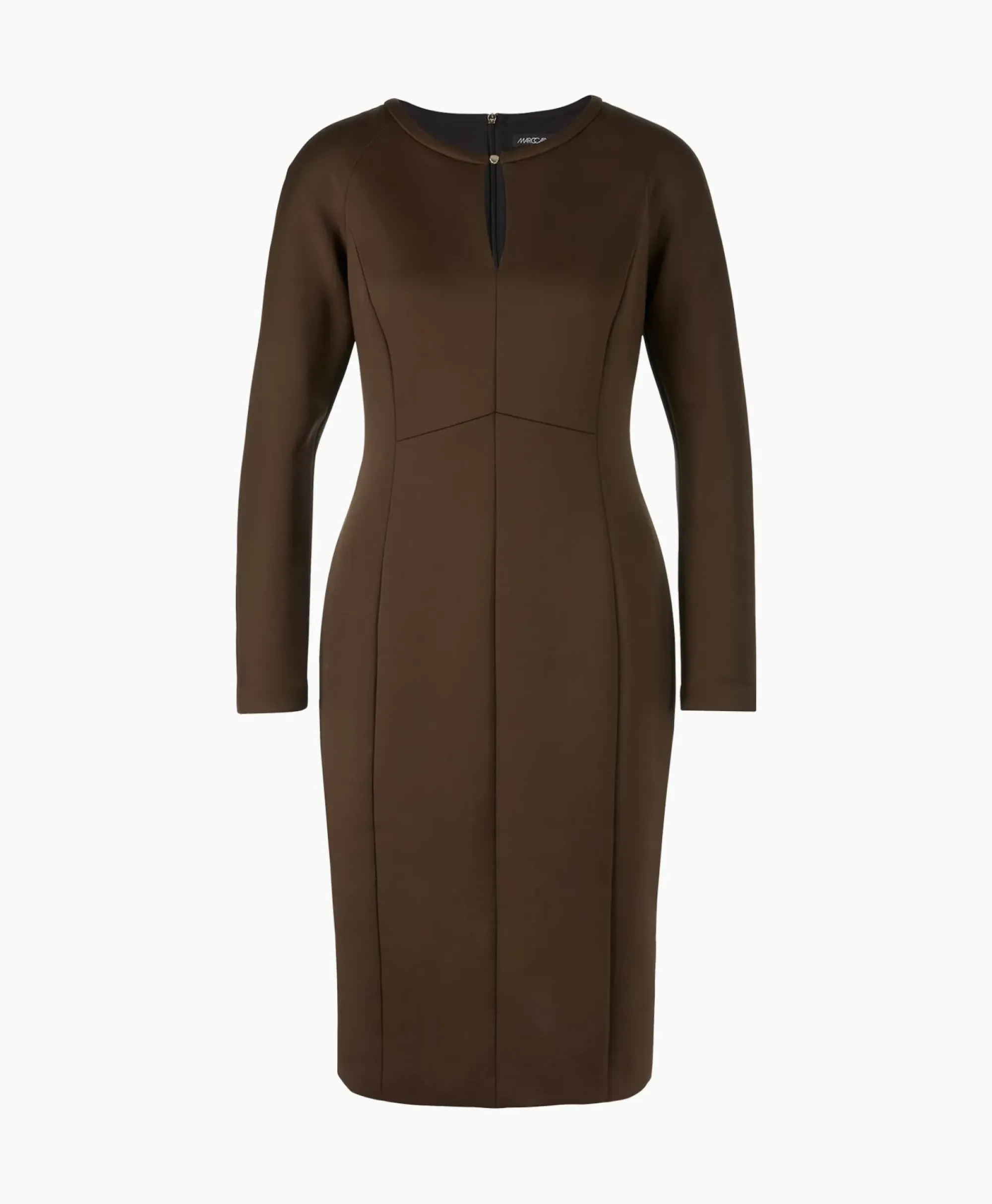 Bruiloftskleding^Marccain Collectie Jurk Vc 21.27 J22 Bruin