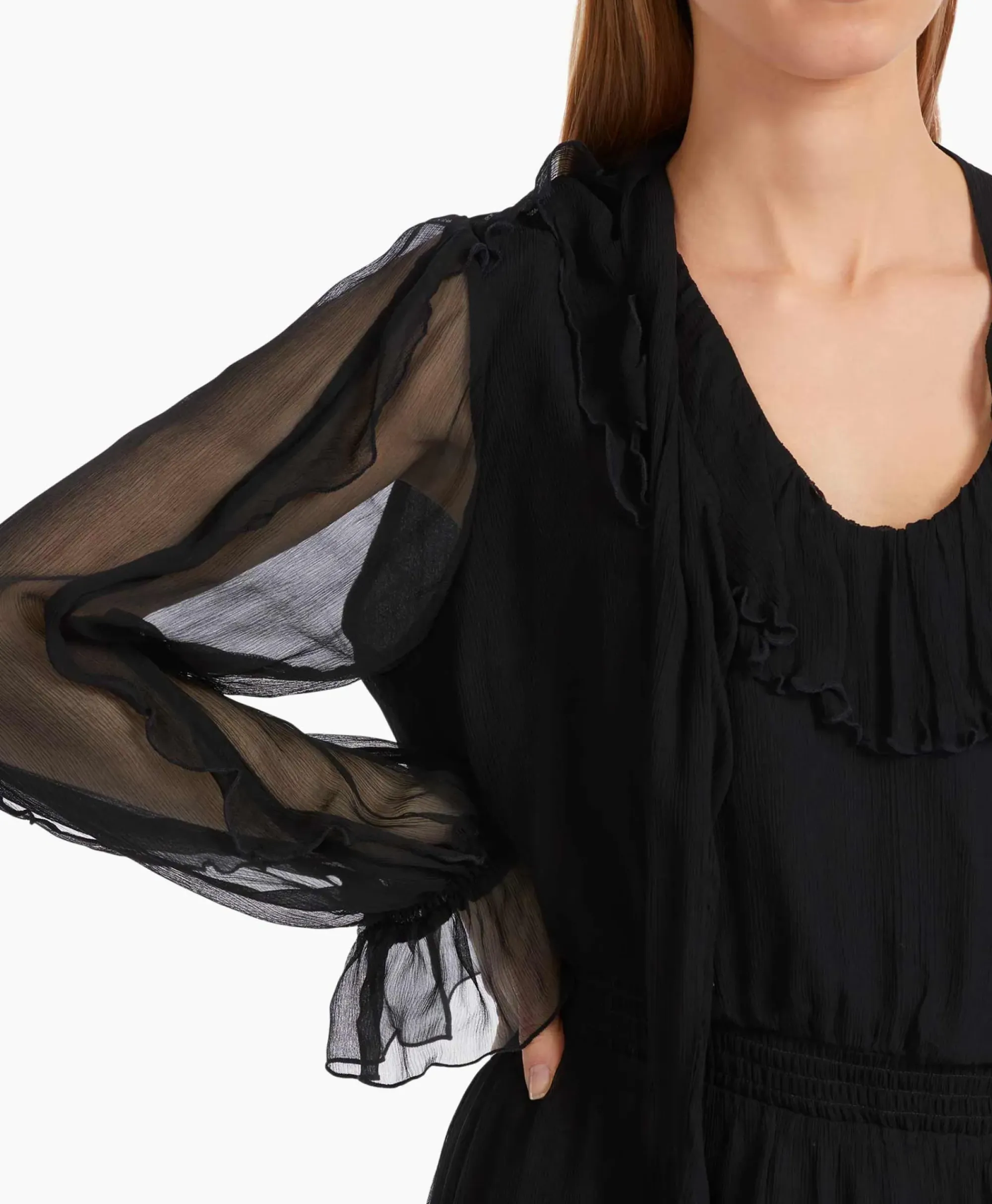 Bruiloftskleding^Marccain Collectie Jurk Vc 21.19 W51 Zwart