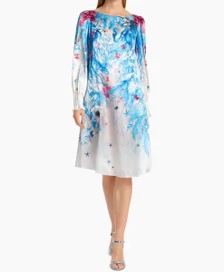 Bruiloftskleding^Marccain Collectie Jurk Wc 21.69 W89 Aqua