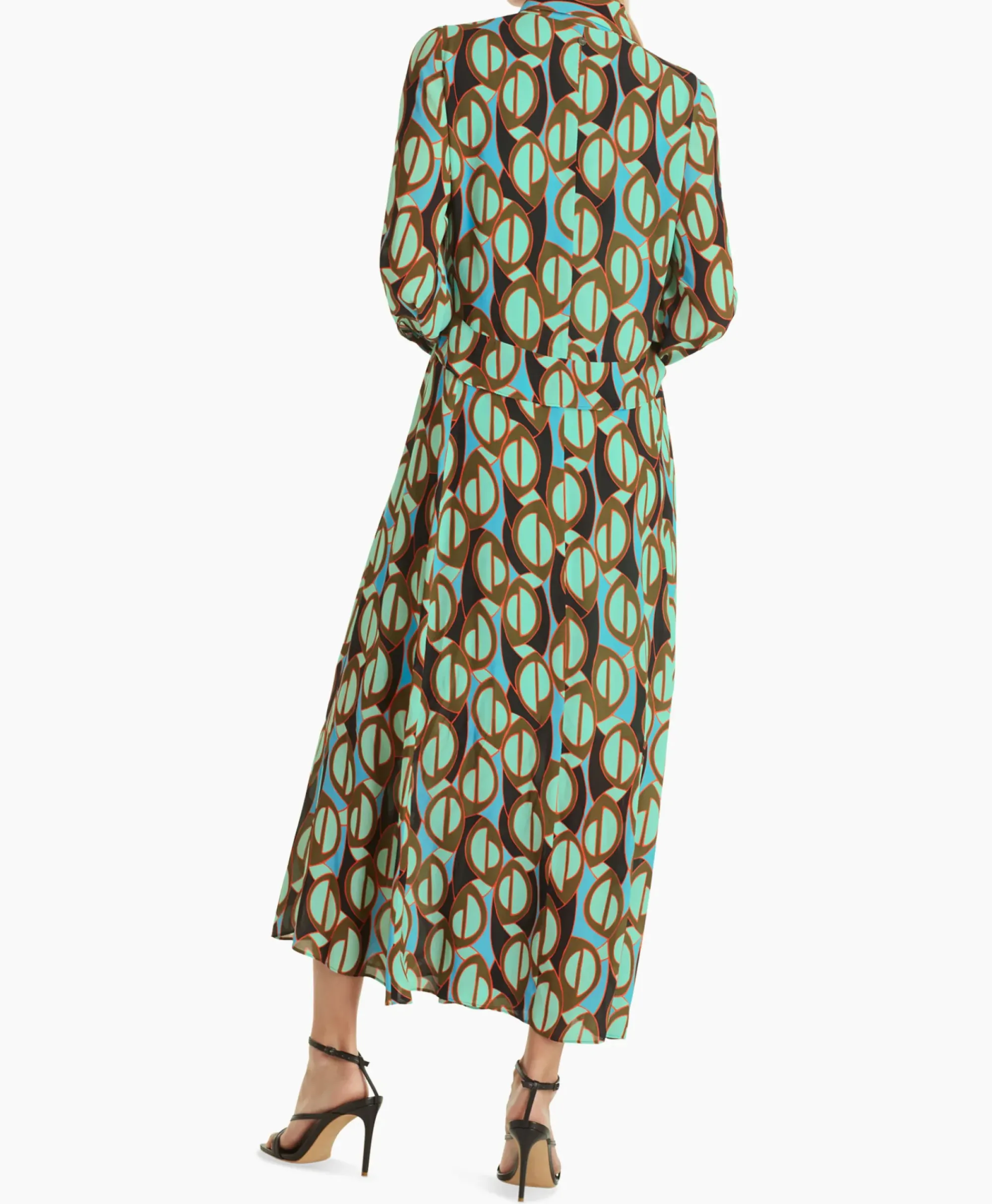 Bruiloftskleding^Marccain Collectie Jurk Wc 21.43 W04 Groen