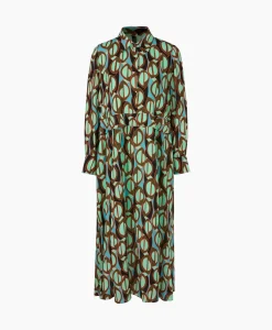 Bruiloftskleding^Marccain Collectie Jurk Wc 21.43 W04 Groen