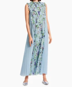 Bruiloftskleding^Marccain Collectie Jurk Wc 21.24 W25 Licht Blauw