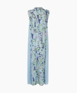 Bruiloftskleding^Marccain Collectie Jurk Wc 21.24 W25 Licht Blauw