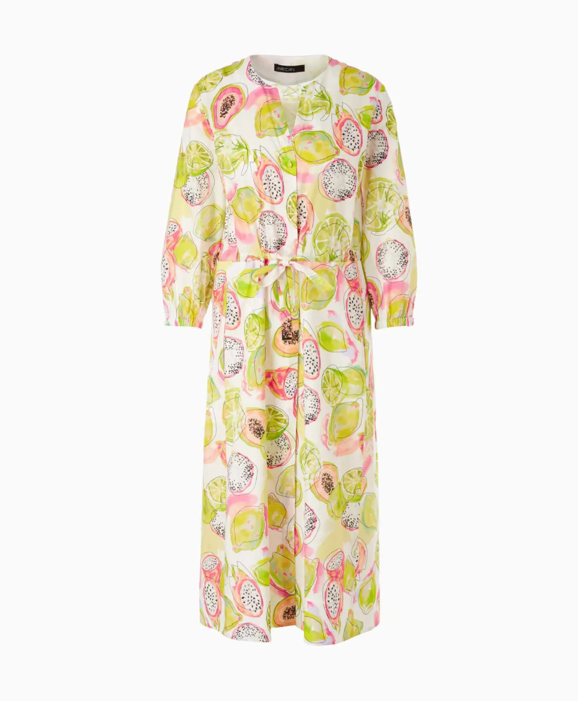 Bruiloftskleding^Marccain Collectie Jurk Wc 21.26 W27 Midden Geel