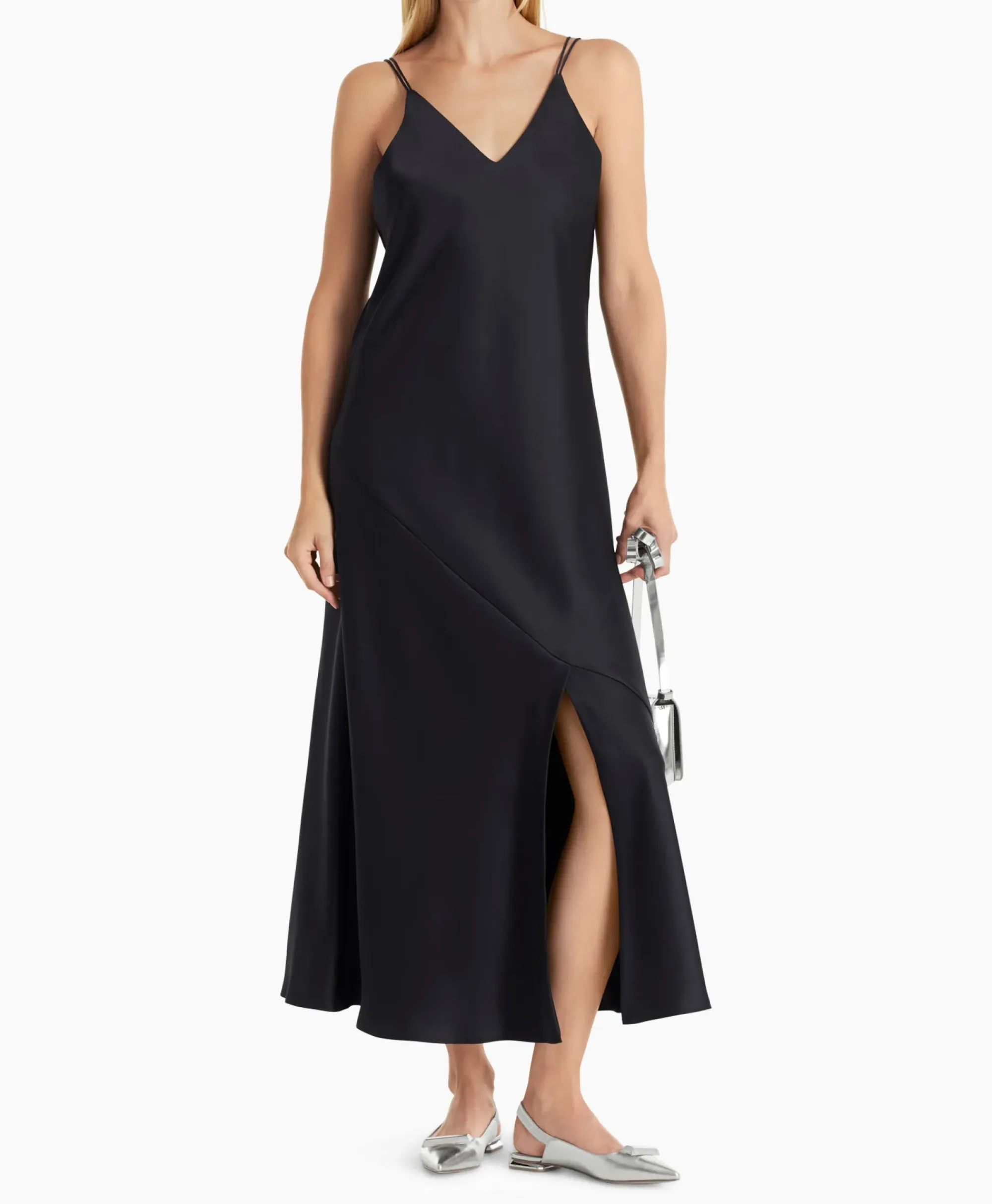 Bruiloftskleding^Marccain Collectie Jurk Wc 21.21 W15 Midden Blauw