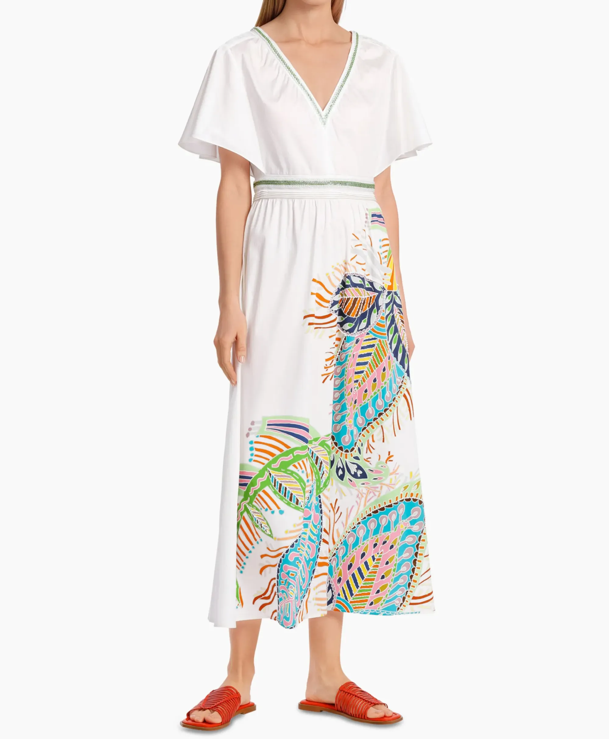 Bruiloftskleding^Marccain Collectie Jurk Wc 21.51 W64 Wit