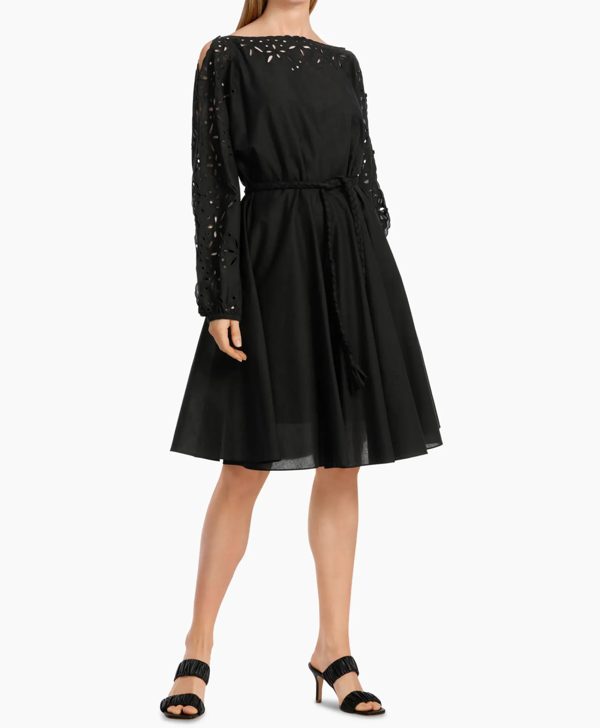 Bruiloftskleding^Marccain Collectie Jurk Wc 21.58 W68 Zwart
