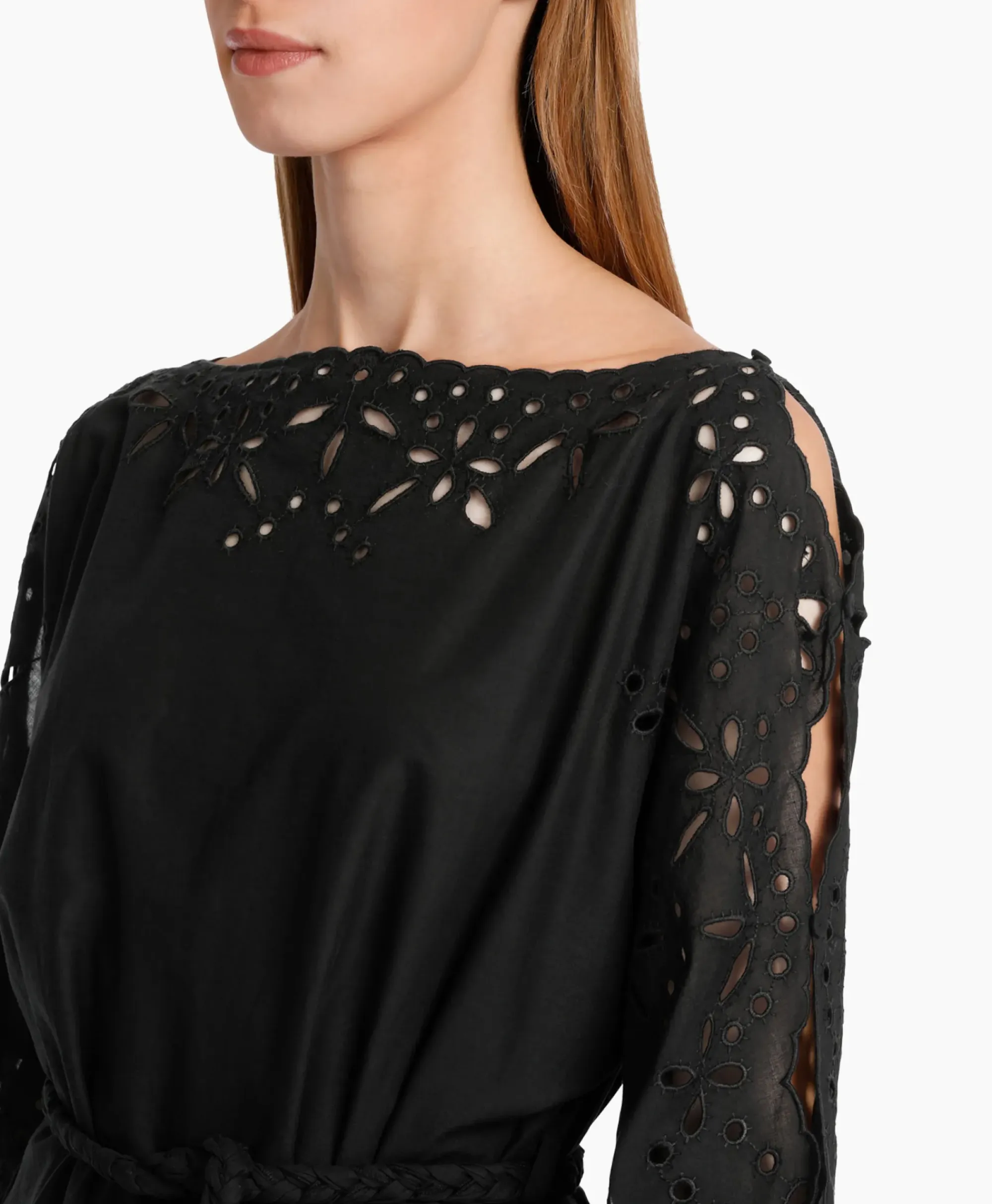 Bruiloftskleding^Marccain Collectie Jurk Wc 21.58 W68 Zwart