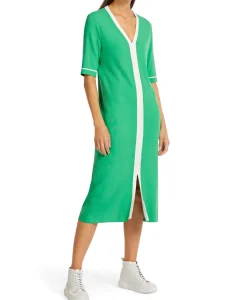 Bruiloftskleding^Marccain Collectie Maxi Jurk Uc 21.05 M17 Groen