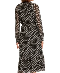 Bruiloftskleding^Marccain Collectie Maxi Jurk Uc 21.12 W41 Zwart