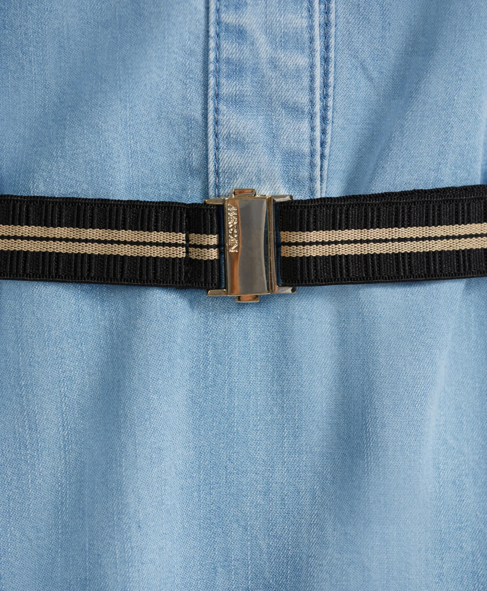 Bruiloftskleding^Marccain Collectie Mini Jurk Uc 21.02 D63 Licht Blauw