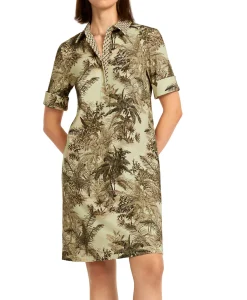 Bruiloftskleding^Marccain Collectie Mini Jurk Uc 21.26 J22 Donker Groen
