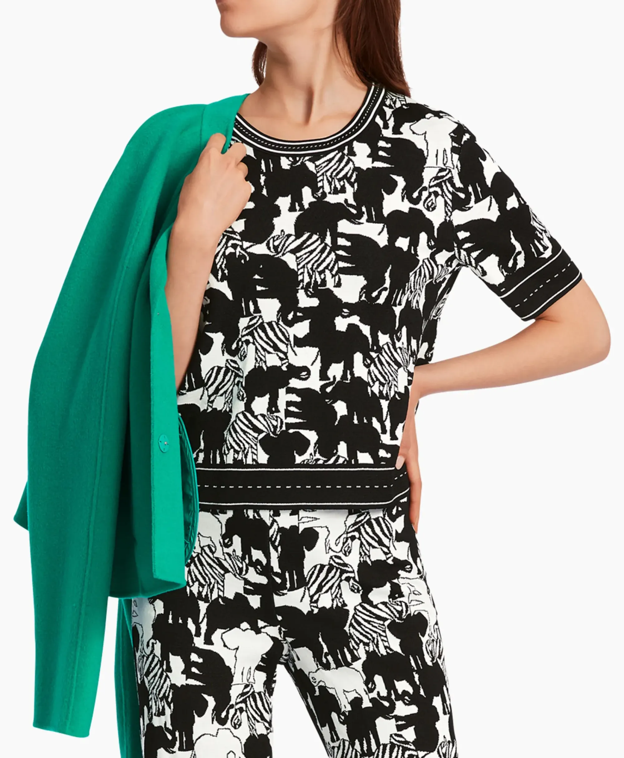 Truien^Marccain Collectie Pullover Wc 41.10 M03 Print + 2 Kleurig