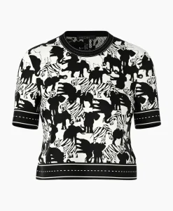 Truien^Marccain Collectie Pullover Wc 41.10 M03 Print + 2 Kleurig