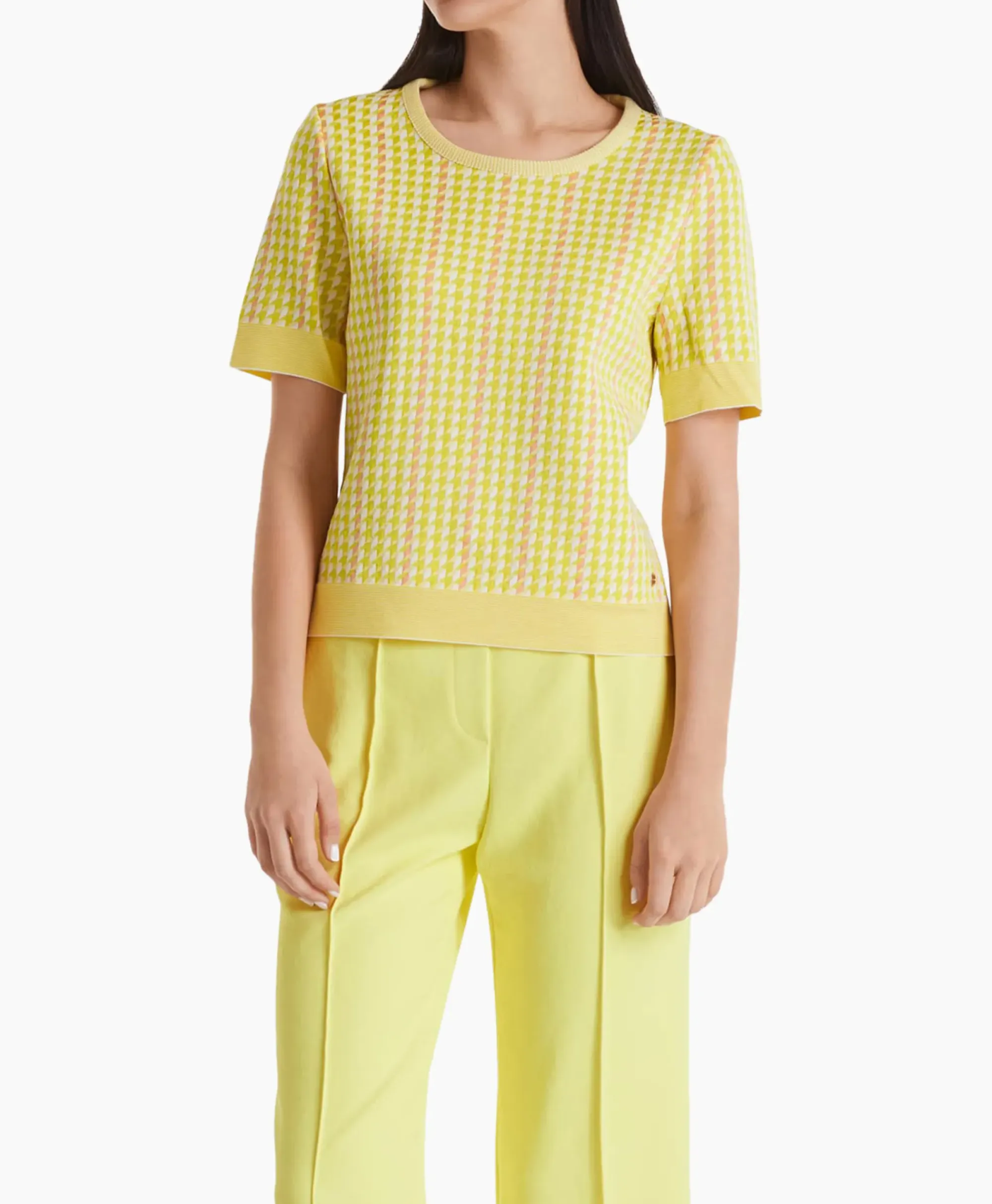 T-Shirts & Tops^Marccain Collectie Pullover Wc 41.49 M33 Midden Geel