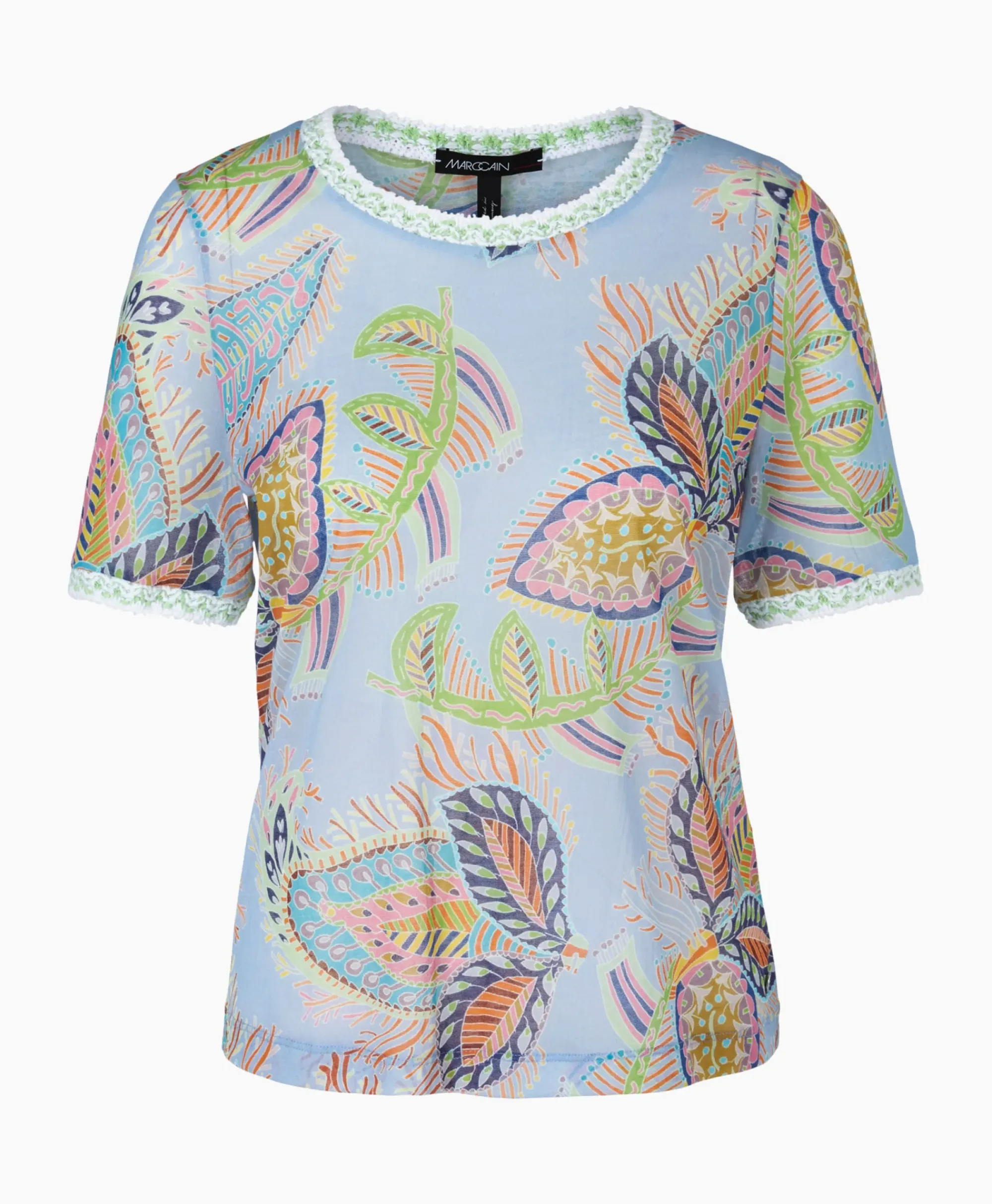T-Shirts & Tops^Marccain Collectie Pullover Wc 41.43 M44 Licht Blauw