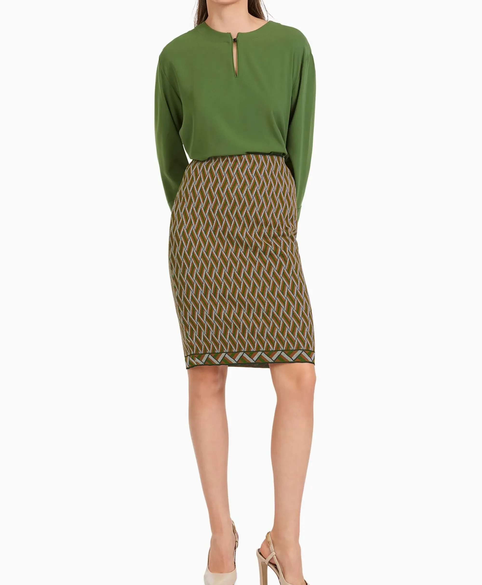 Rokken^Marccain Collectie Rok Vc 71.14 M36 Groen