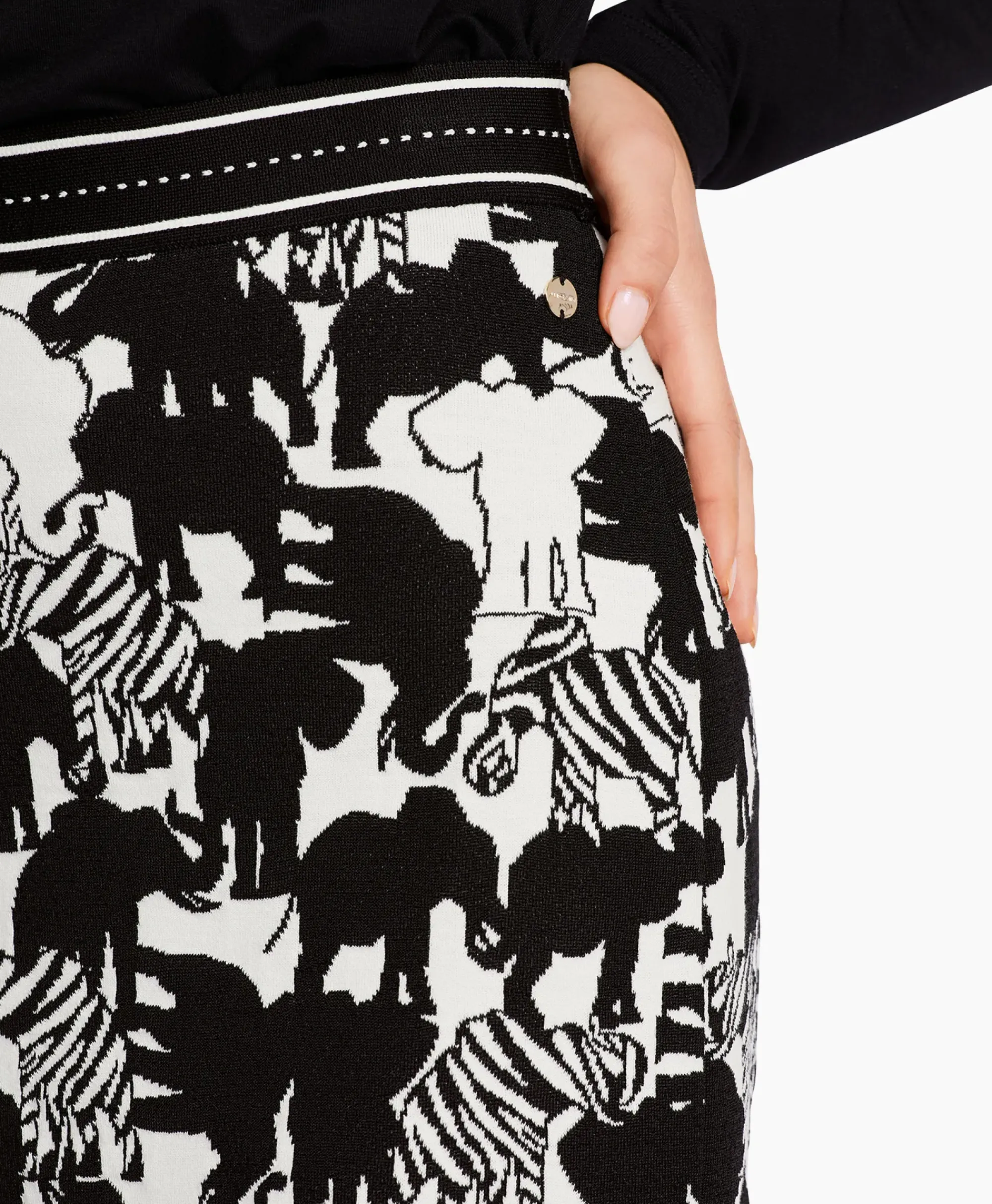 Rokken^Marccain Collectie Rok Wc 71.02 M03 Print + 2 Kleurig