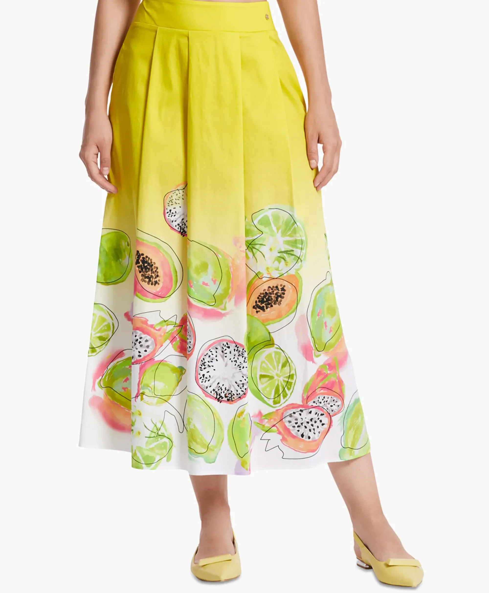 Bruiloftskleding^Marccain Collectie Rok Wc 71.06 W28 Geel