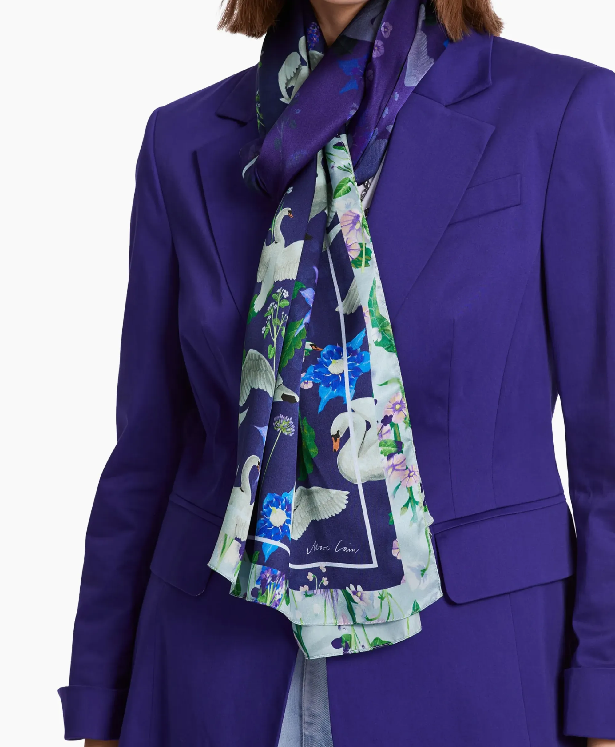 Sjaals^Marccain Collectie Shawl Wc B4.15 Z20 Paars