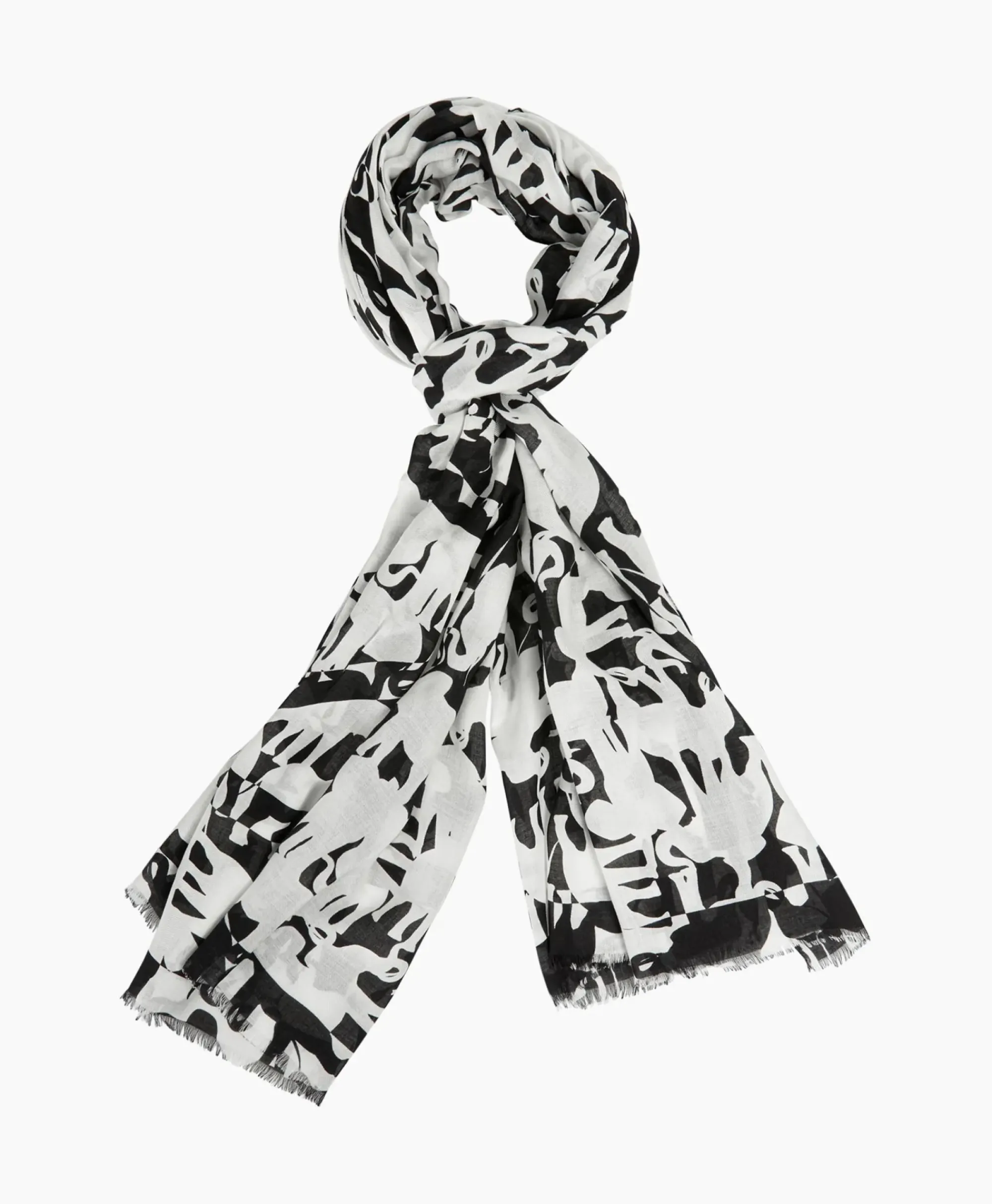 Sjaals^Marccain Collectie Shawl Wc B4.07 Z15 Print + 2 Kleurig