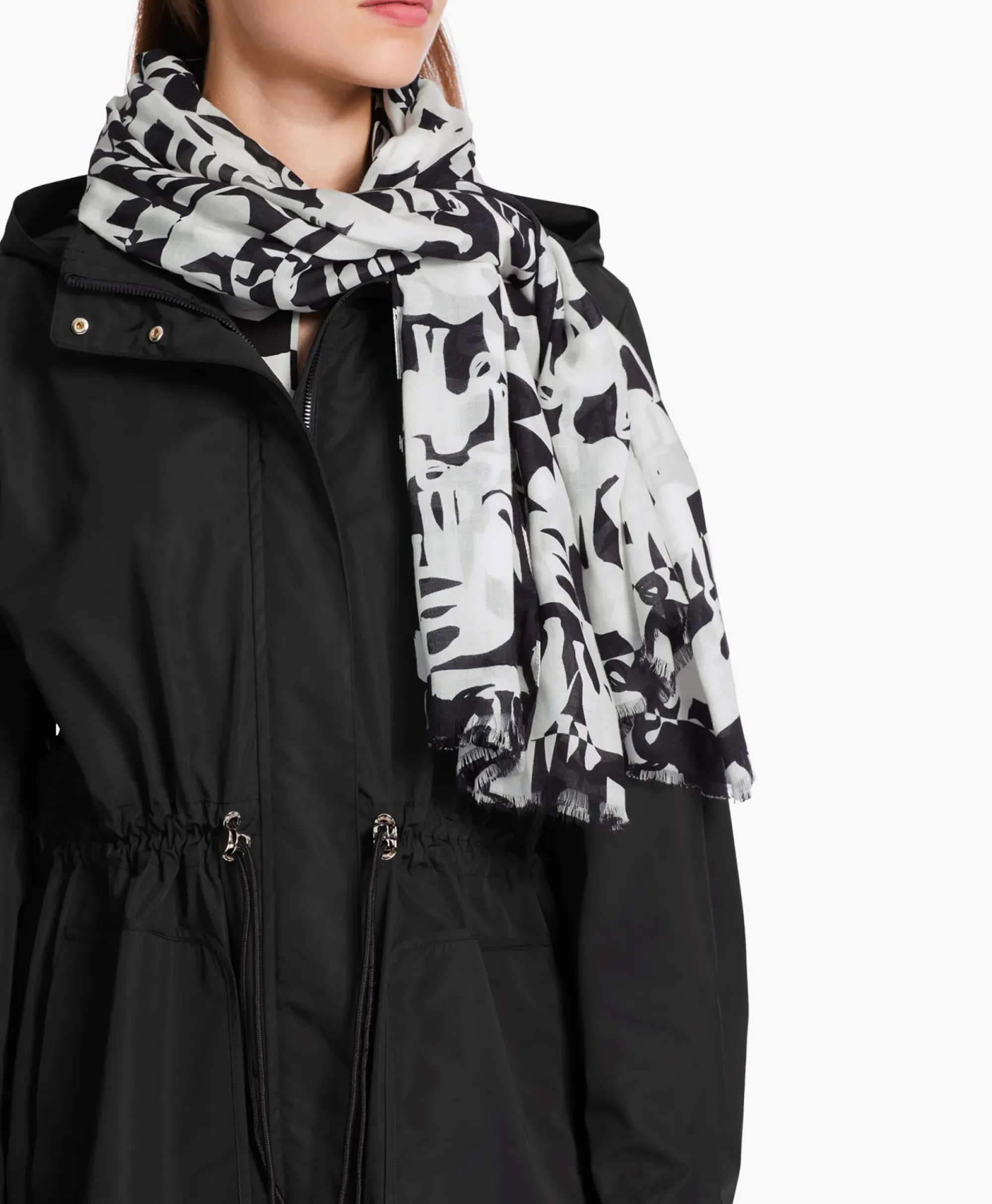 Sjaals^Marccain Collectie Shawl Wc B4.07 Z15 Print + 2 Kleurig