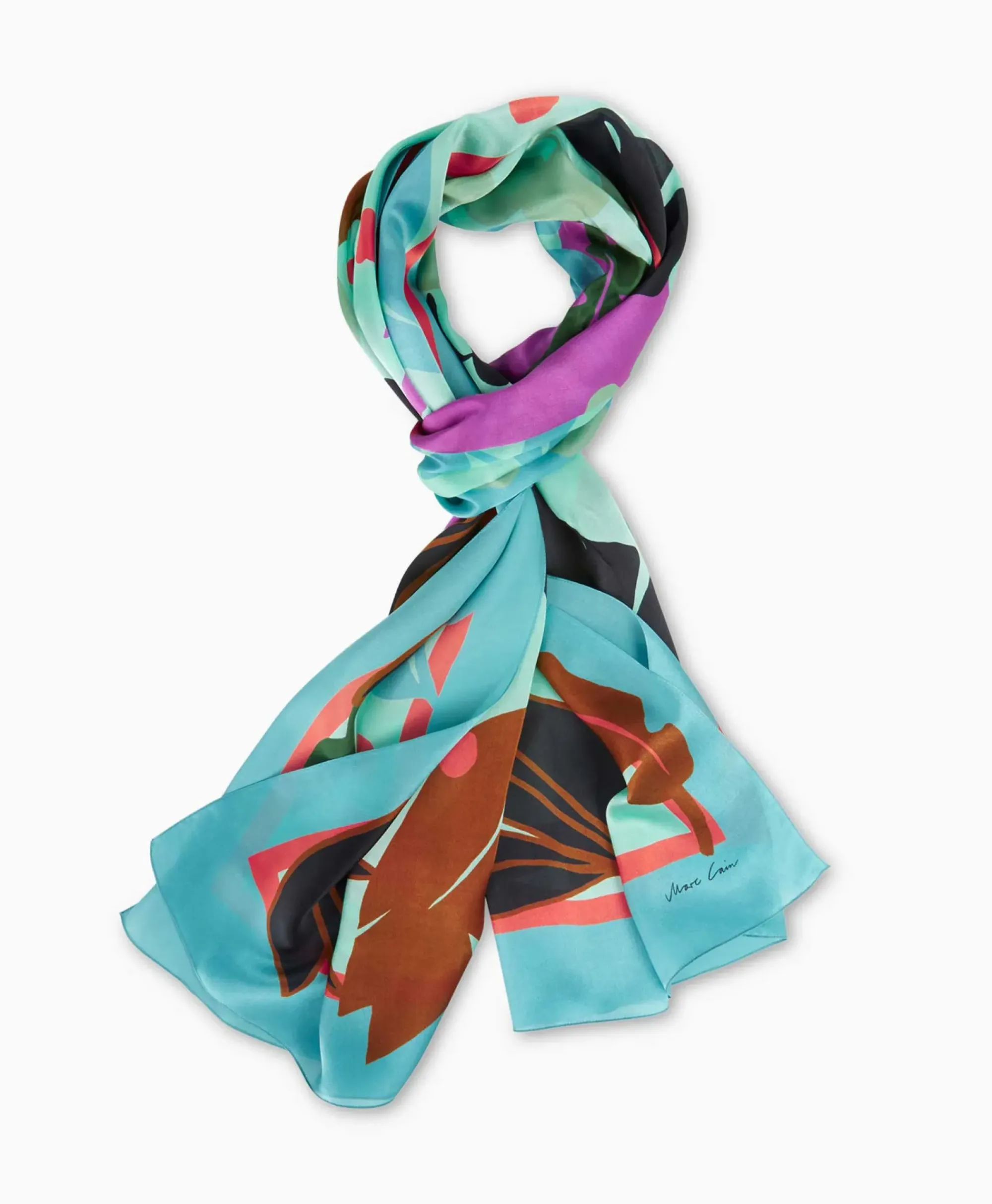 Sjaals^Marccain Collectie Shawl Wc B4.15 Z11 Turquoise