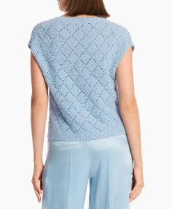 T-Shirts & Tops^Marccain Collectie Top Wc 42.01 M25 Licht Blauw