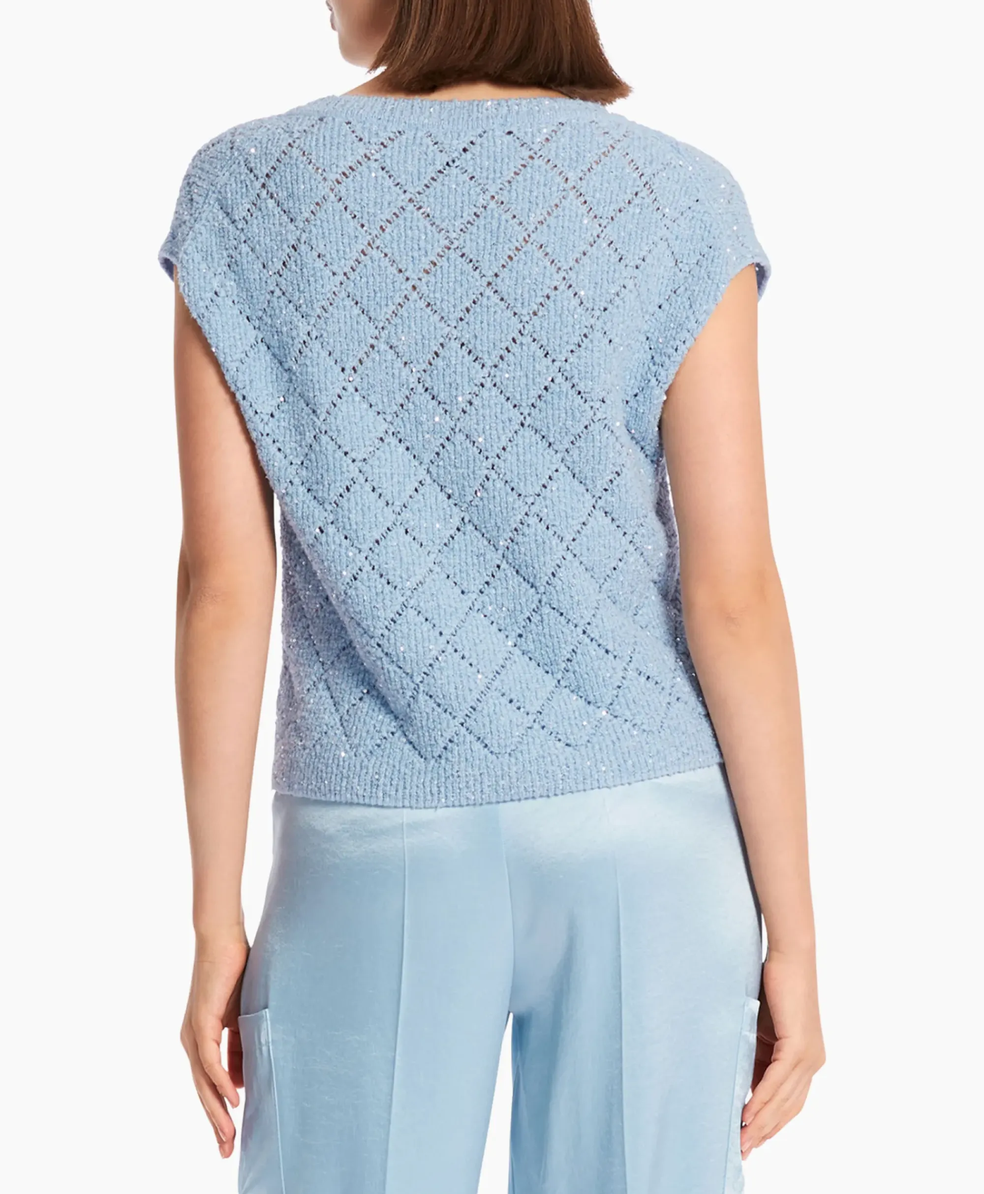 T-Shirts & Tops^Marccain Collectie Top Wc 42.01 M25 Licht Blauw
