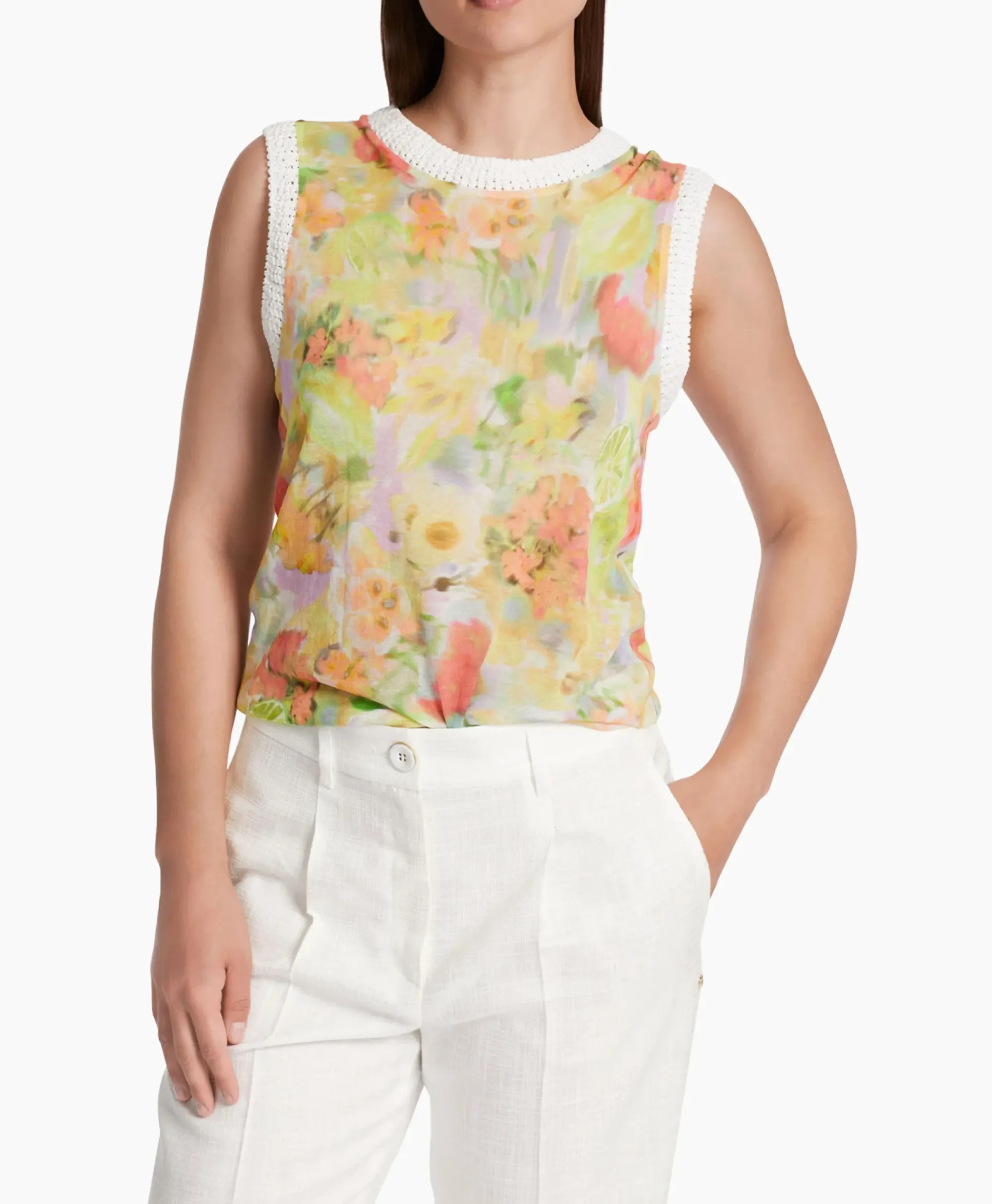 T-Shirts & Tops^Marccain Collectie Top Wc 61.09 M34 Midden Geel