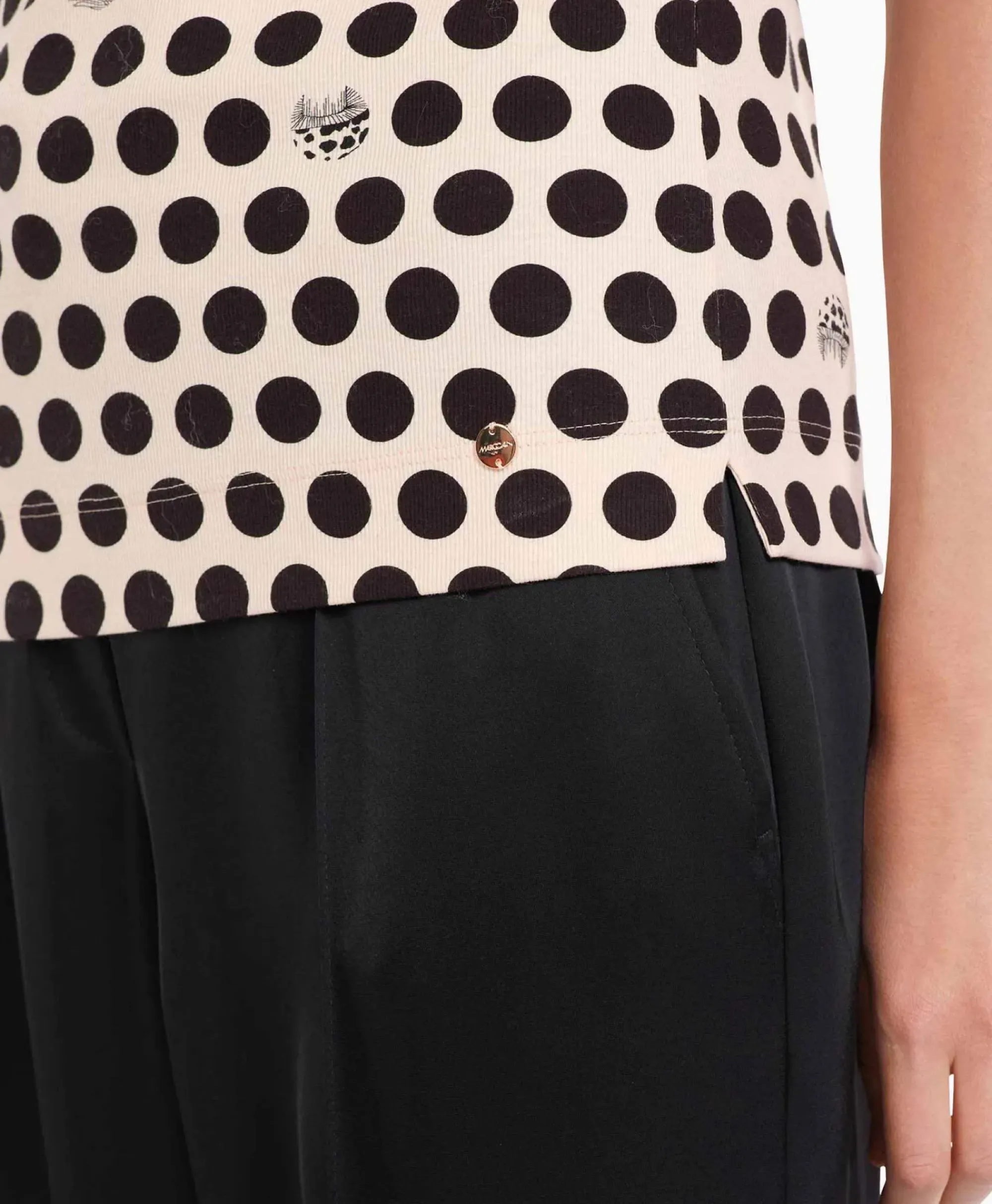 T-Shirts & Tops^Marccain Collectie T-Shirt Vc 48.45 J08 Zwart