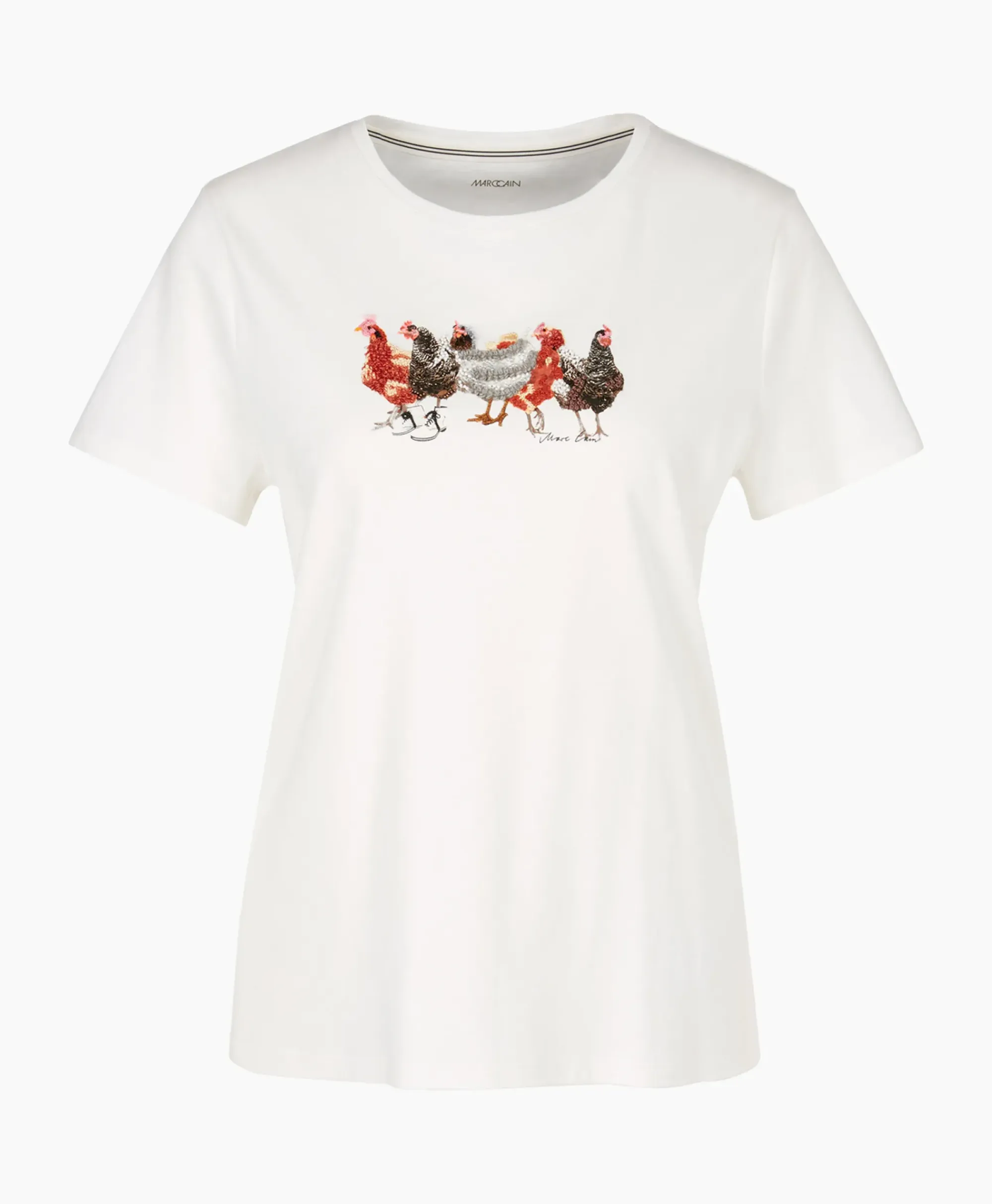 T-Shirts & Tops^Marccain Collectie T-Shirt Vc 48.32 J66 Off White
