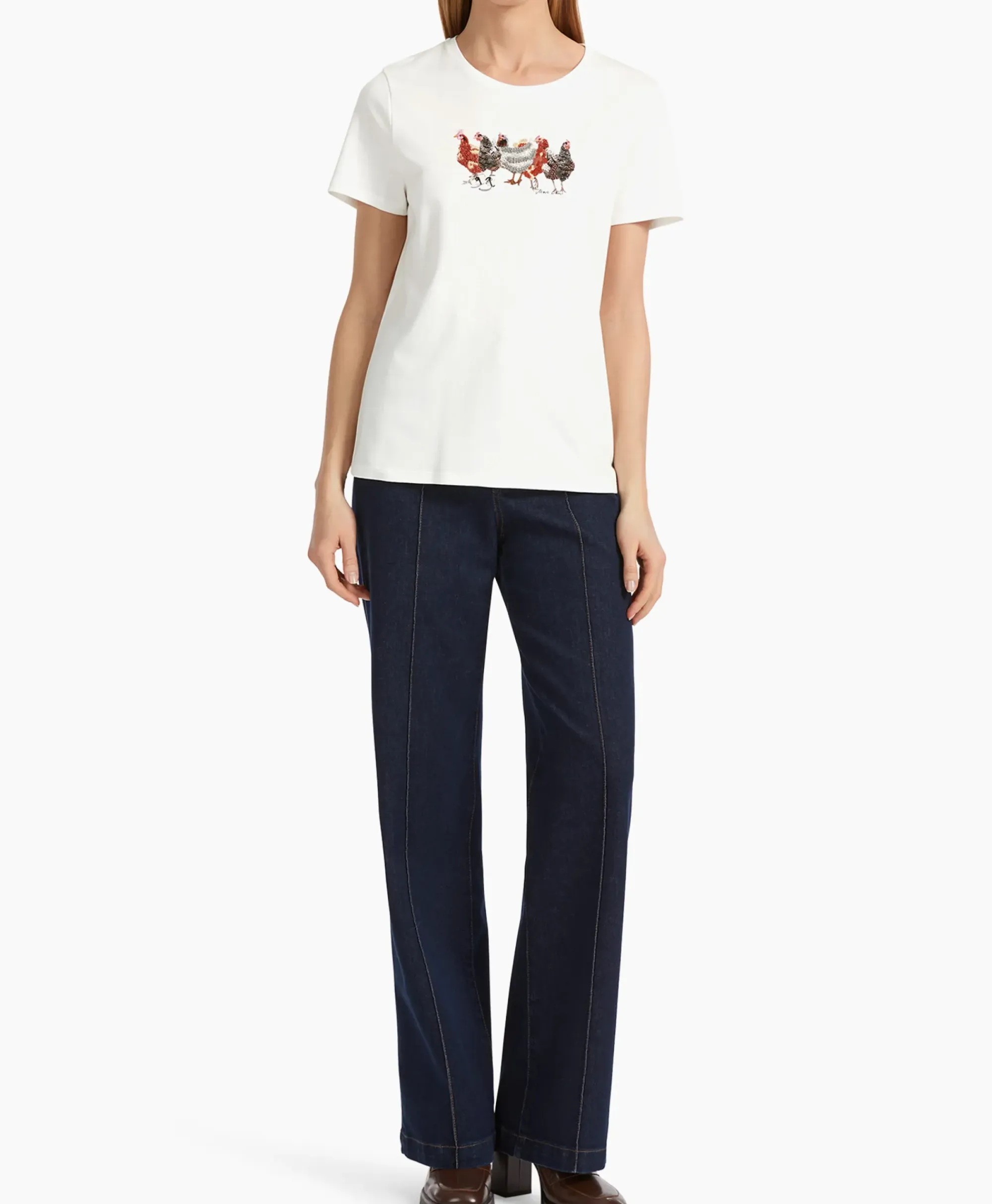 T-Shirts & Tops^Marccain Collectie T-Shirt Vc 48.32 J66 Off White
