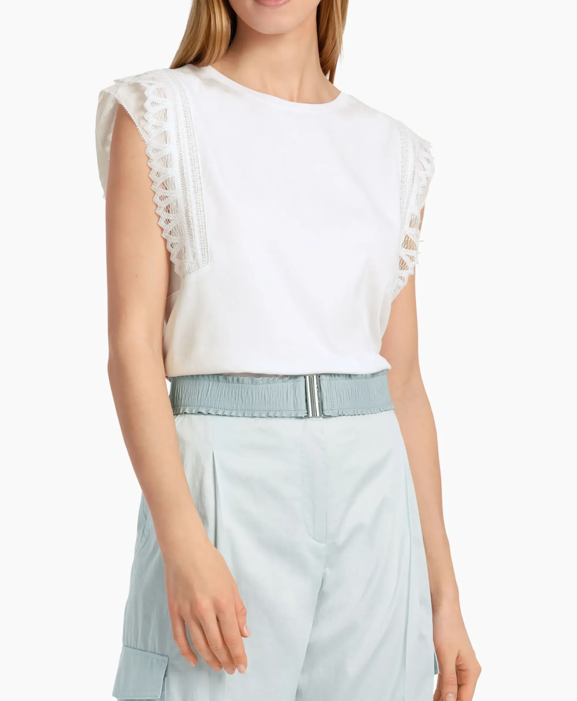 T-Shirts & Tops^Marccain Collectie T-Shirt Wc 48.44 J14 Wit