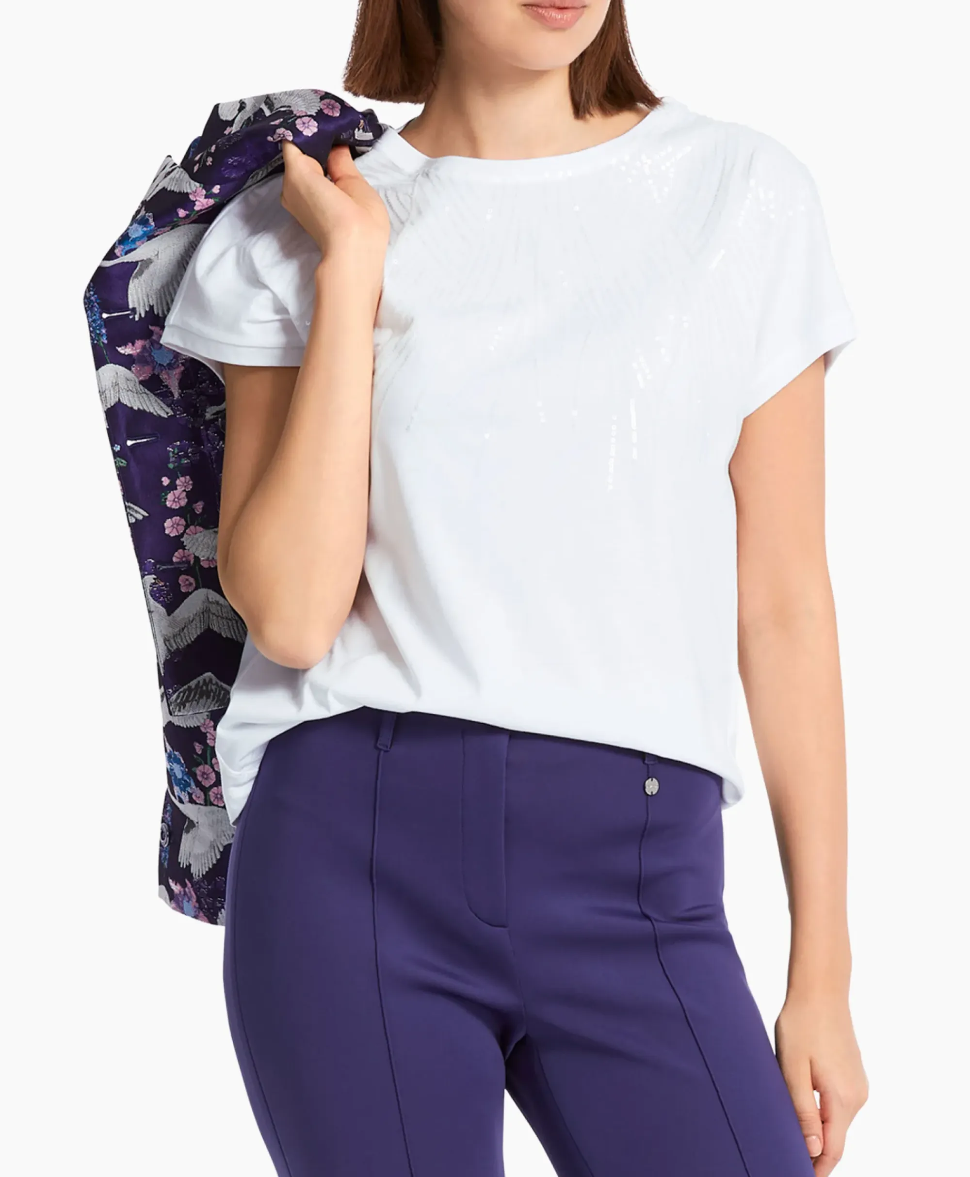 T-Shirts & Tops^Marccain Collectie T-Shirt Wc 48.46 J36 Wit