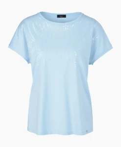 T-Shirts & Tops^Marccain Collectie T-Shirt Wc 48.46 J36 Licht Blauw