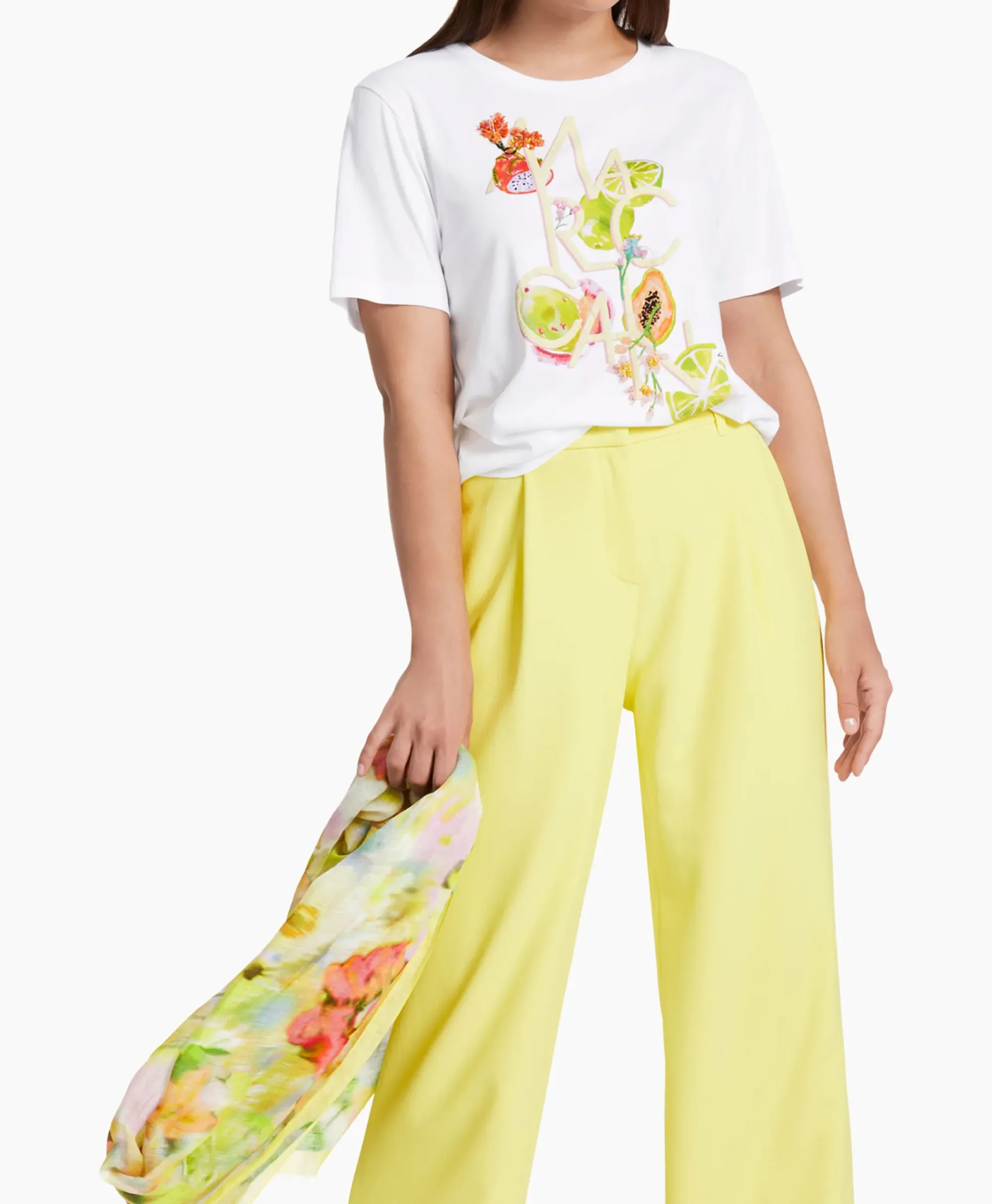 T-Shirts & Tops^Marccain Collectie T-Shirt Wc 48.11 J40 Wit