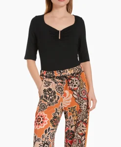 T-Shirts & Tops^Marccain Collectie T-Shirt Wc 48.57 J33 Zwart