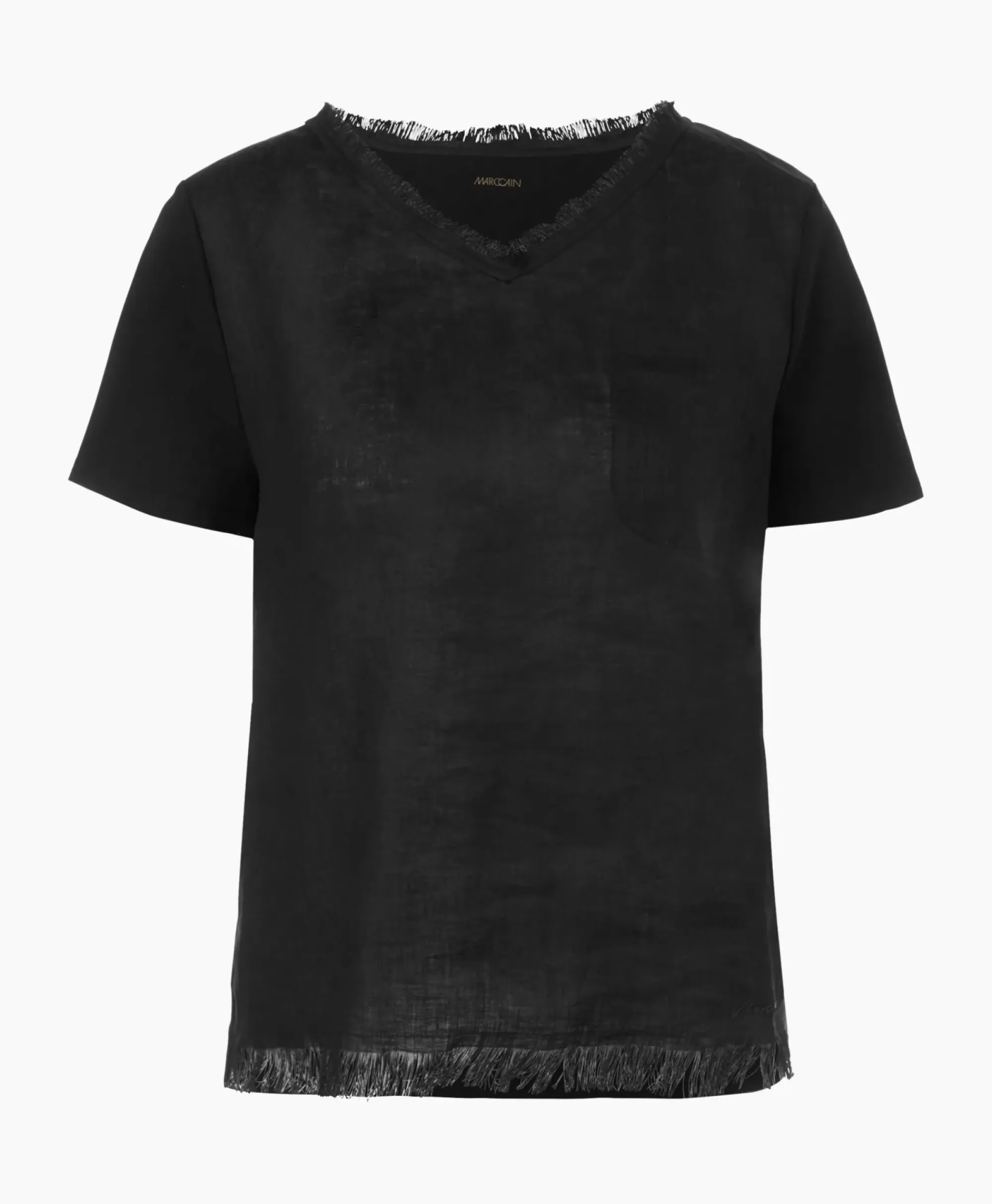 T-Shirts & Tops^Marccain Collectie T-Shirt Wc 48.41 J79 Zwart