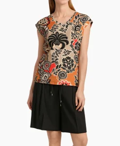 T-Shirts & Tops^Marccain Collectie T-Shirt Wc 48.23 J49 Oranje