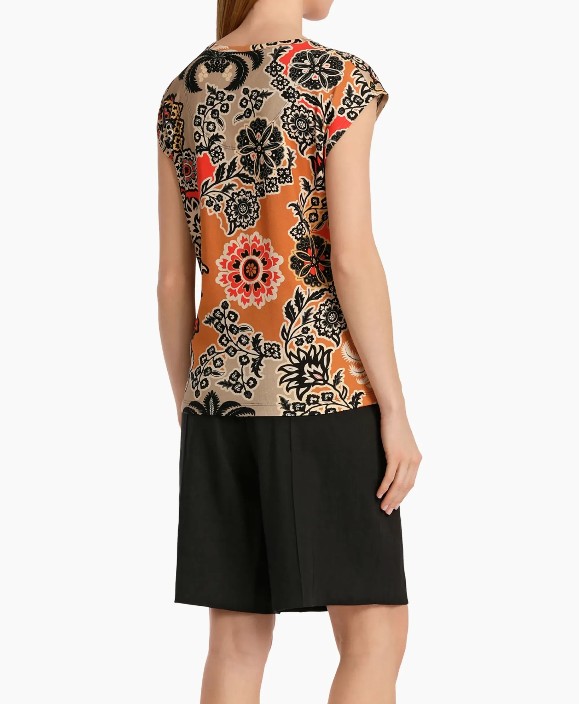 T-Shirts & Tops^Marccain Collectie T-Shirt Wc 48.23 J49 Oranje