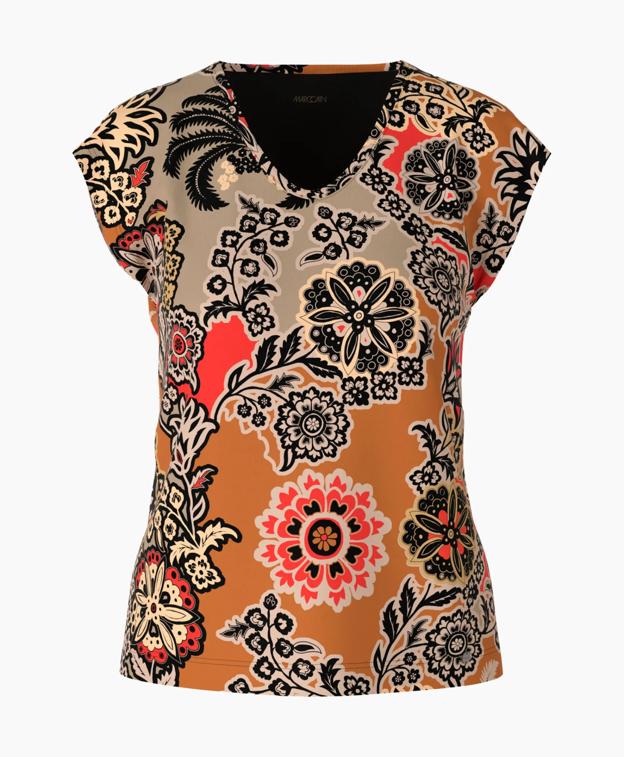 T-Shirts & Tops^Marccain Collectie T-Shirt Wc 48.23 J49 Oranje