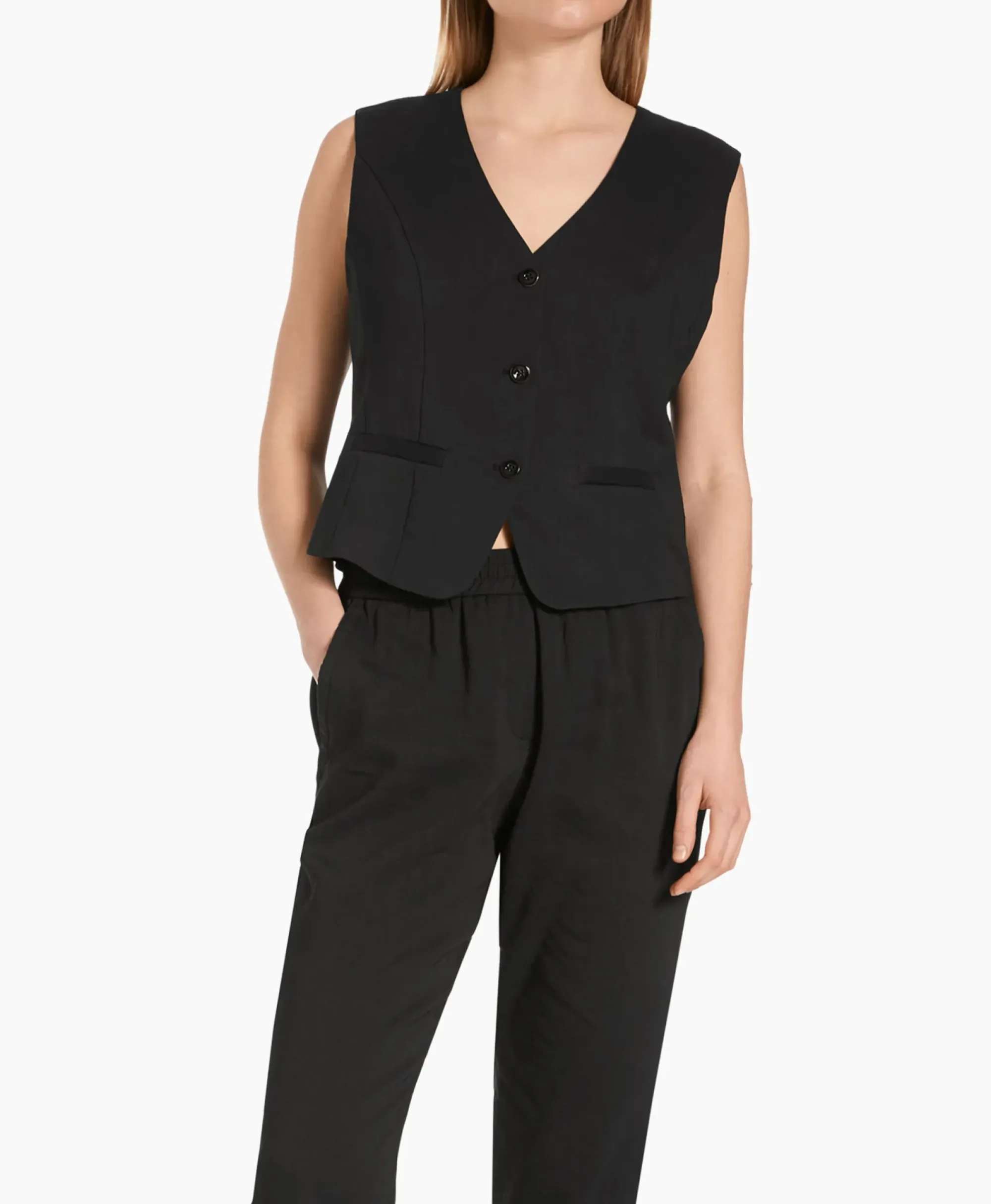 Vesten^Marccain Collectie Vest Wc 37.02 W47 Zwart