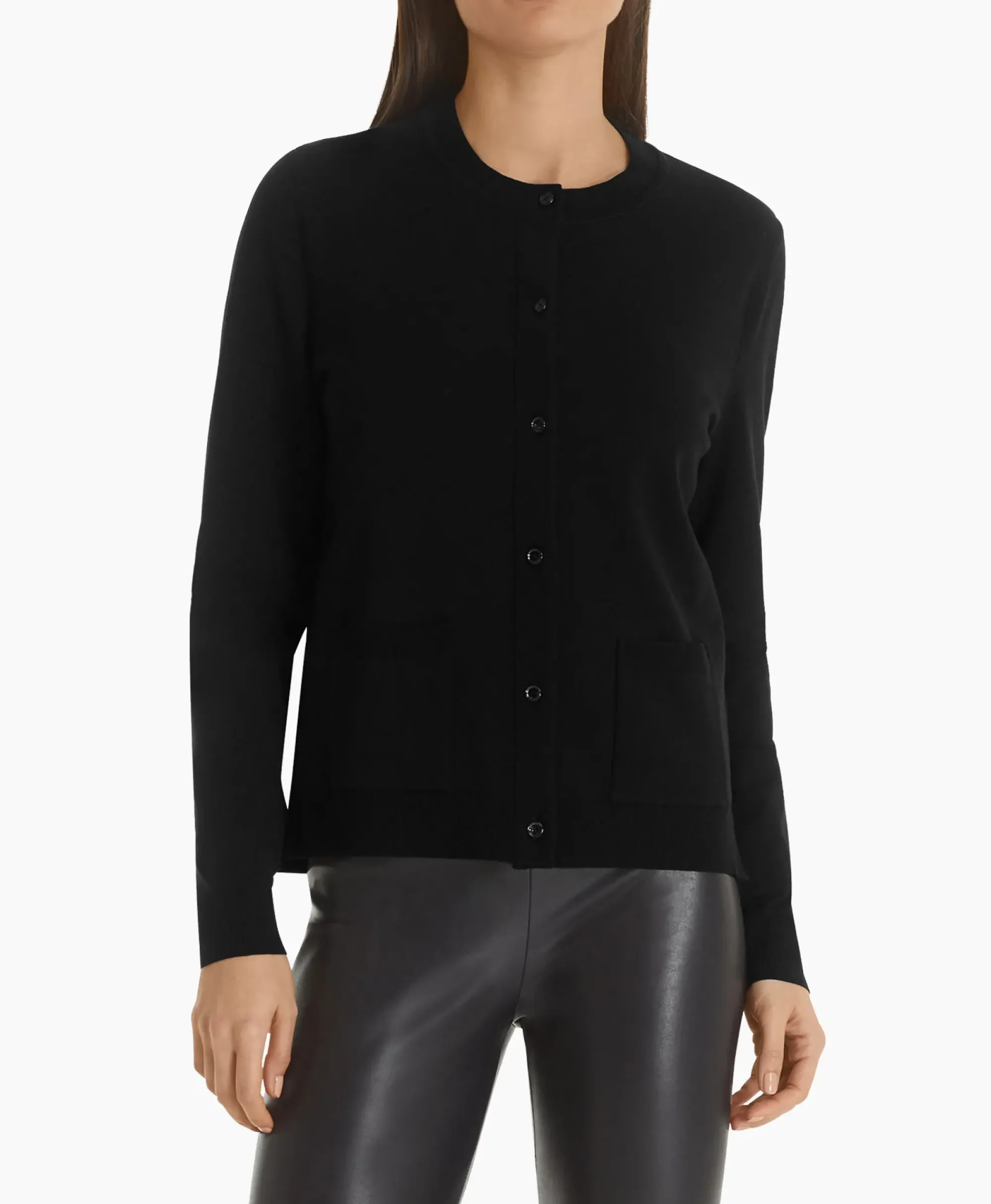 Vesten^Marccain Essentials Vest +E 39.01 M11 Zwart