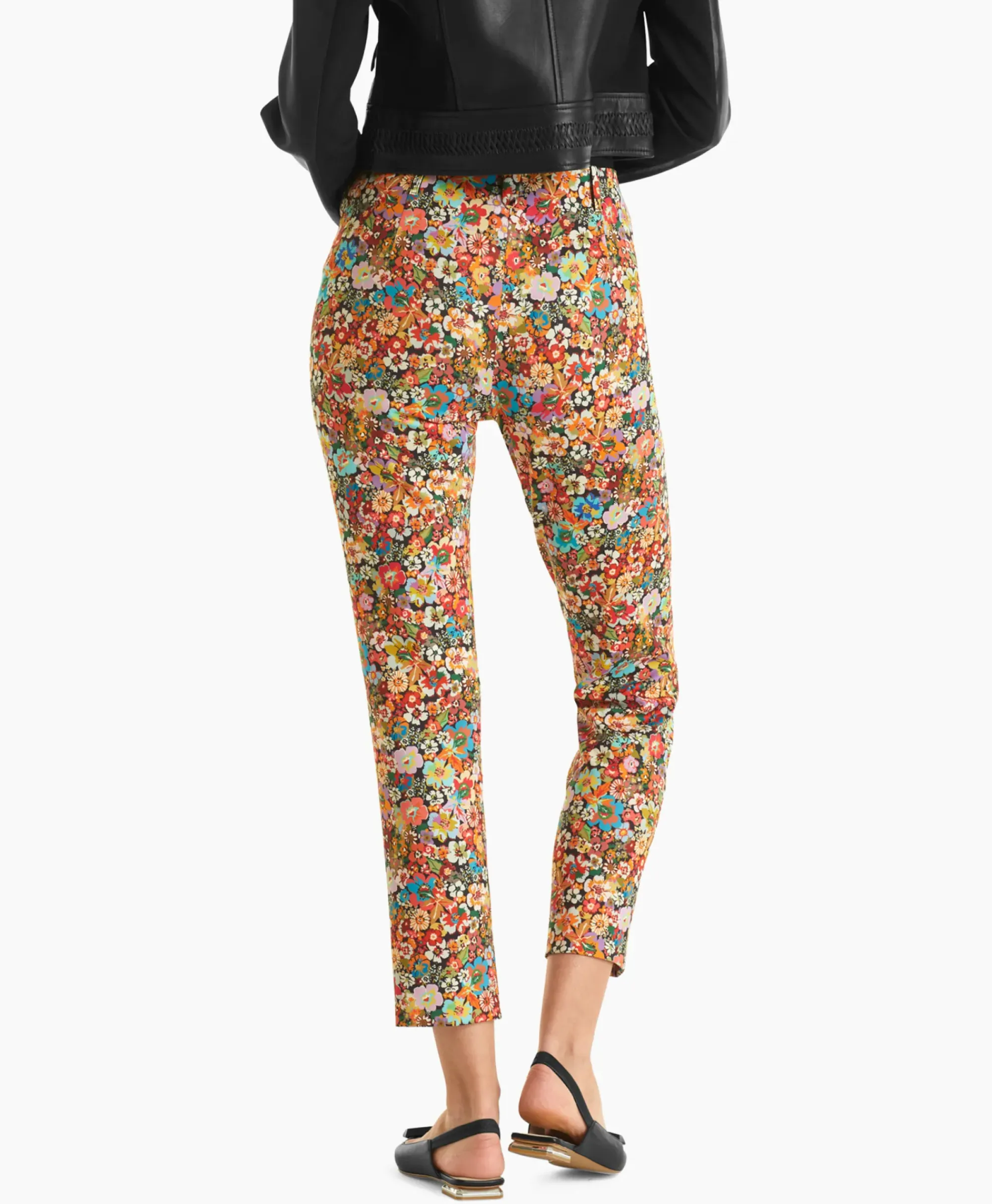 Broeken^Marc Cain Pants Bloemenbroek Wp 81.11 J17 Rood