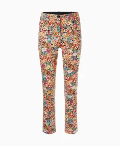 Broeken^Marc Cain Pants Bloemenbroek Wp 81.11 J17 Rood