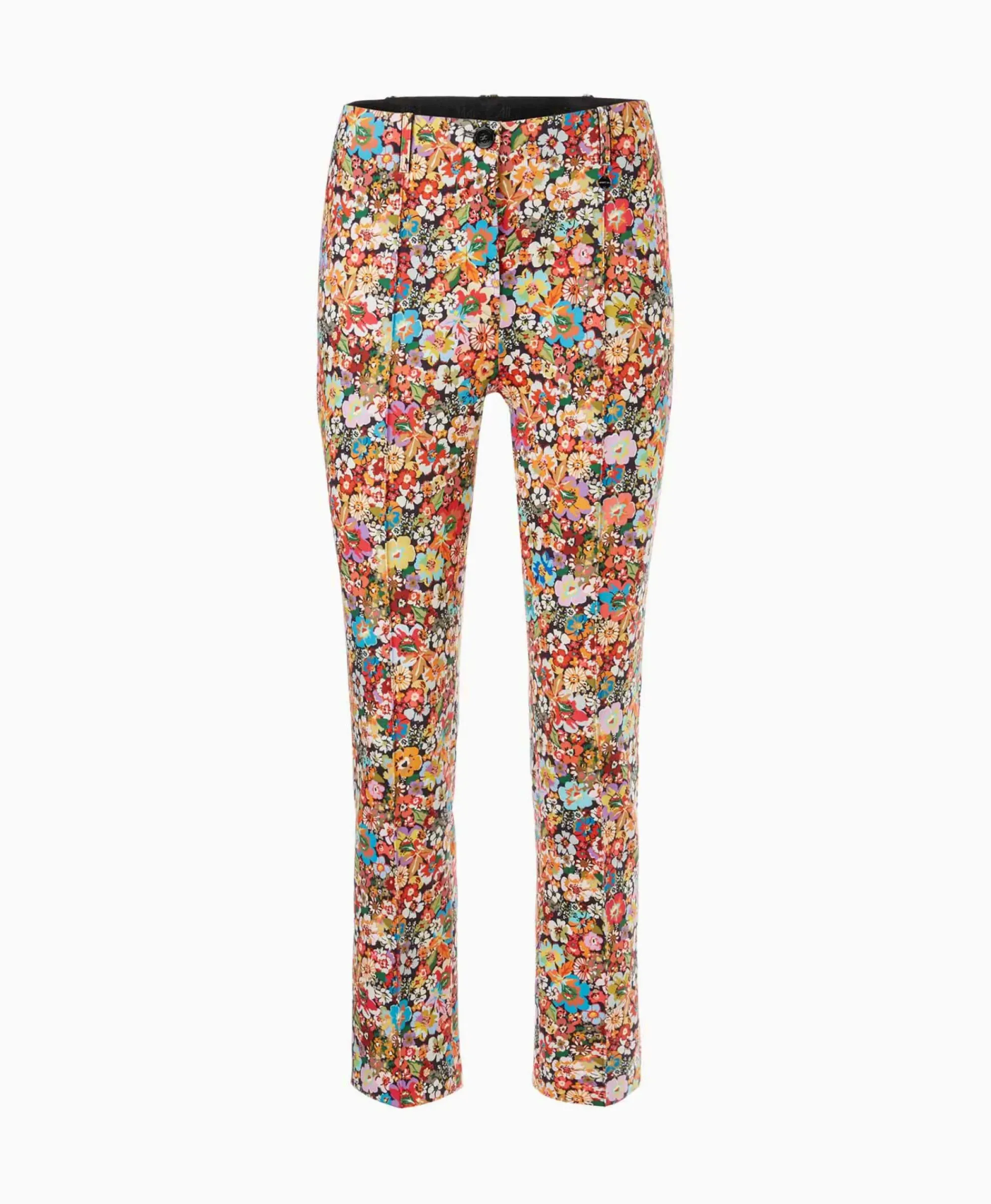 Broeken^Marc Cain Pants Bloemenbroek Wp 81.11 J17 Rood